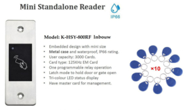 RFID jetton reader + 10x jettons.