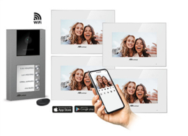FACILA NEXT K2171W/4 kit, video intercom met 4 binnenposten.