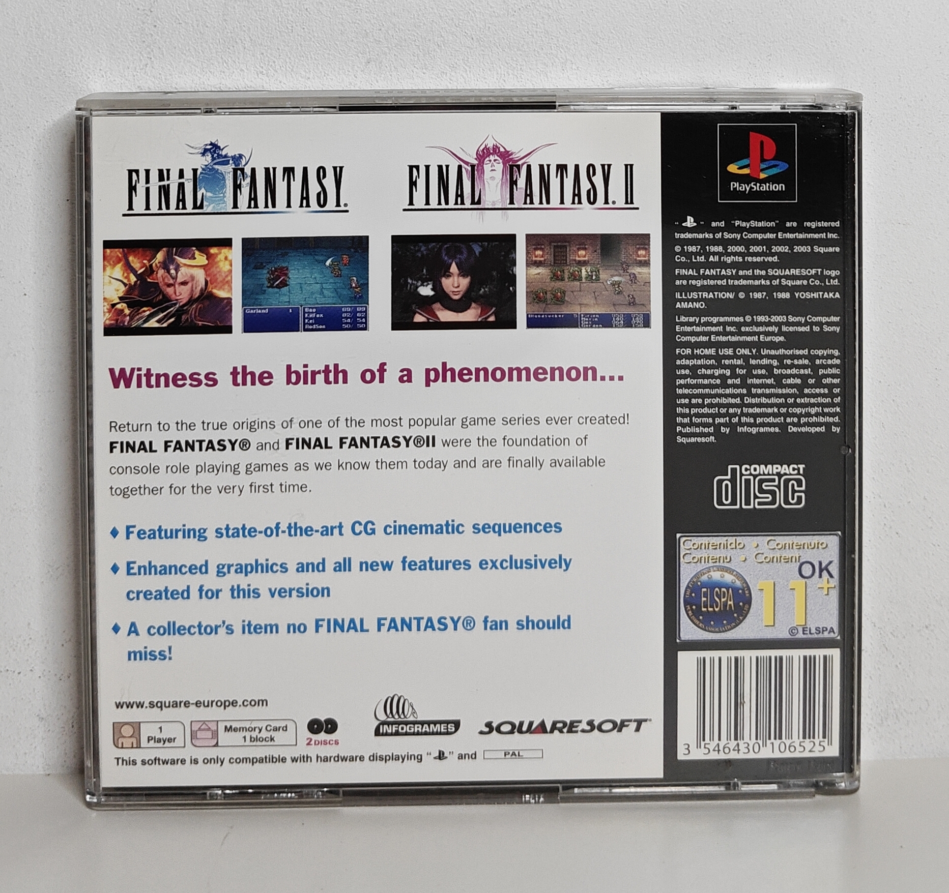 PS1 Final Fantasy Origins (CIB)