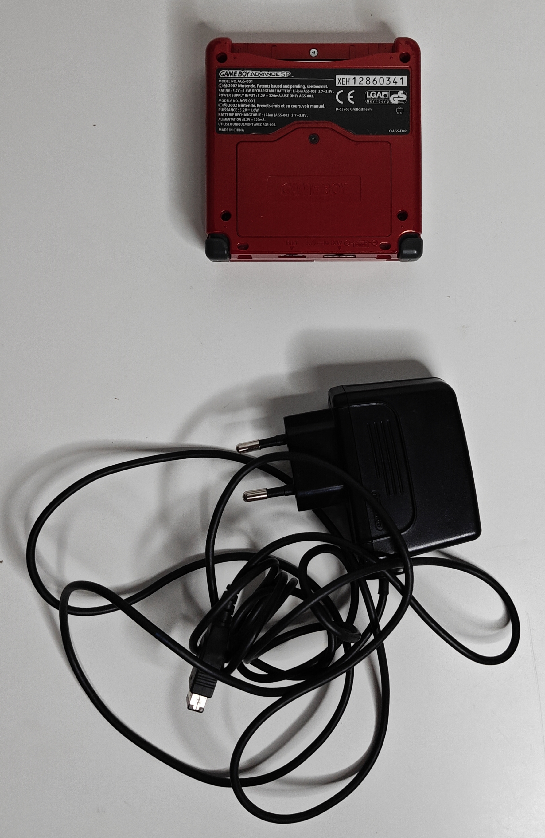 Gameboy Advance SP Pokémon Groudon Red Limited Edition AGS-001 (loose)