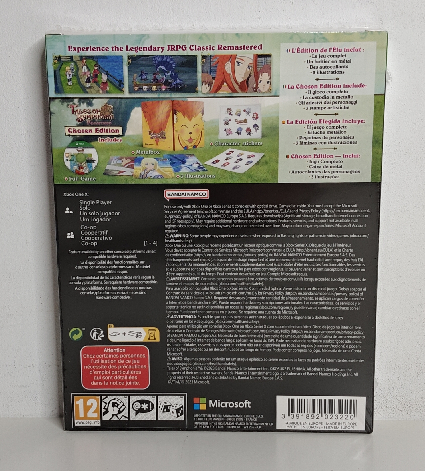 Xbox One Tales of Symphonia Remastered - Chosen Edition (factory sealed)