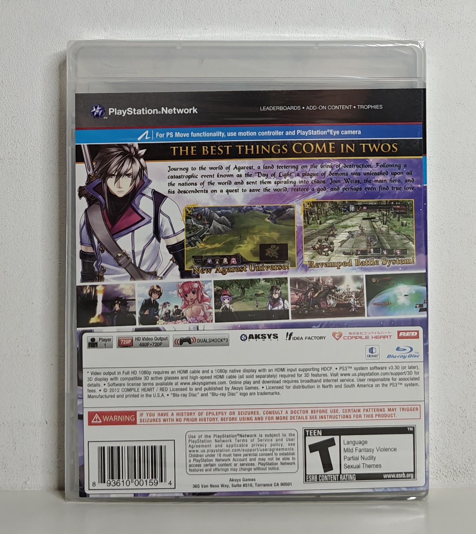 PS3 Record of Agarest War 2 (factory sealed) US version
