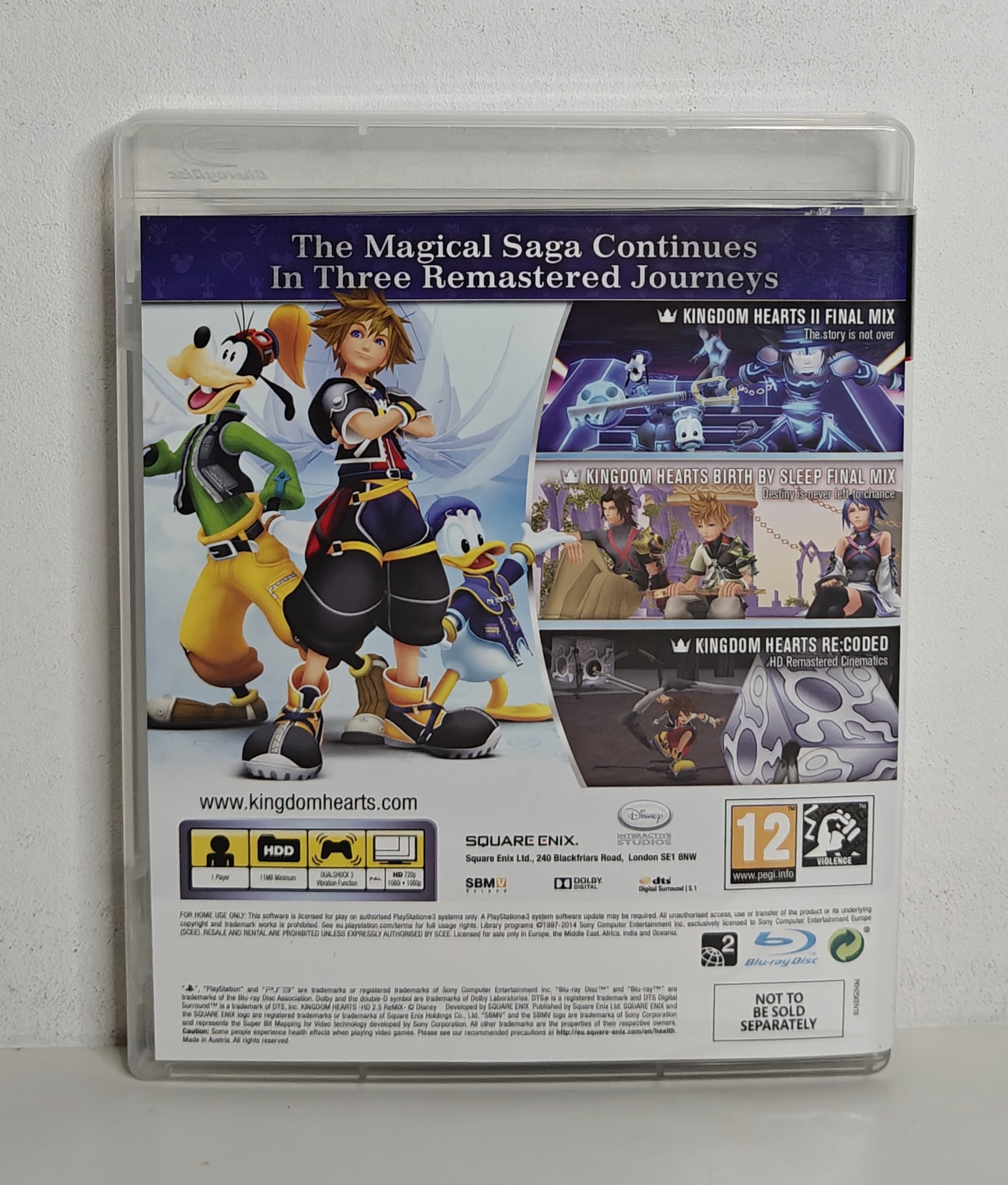 PS3 Kingdom Hearts II.5 HD ReMIX (CIB) Includes Pin