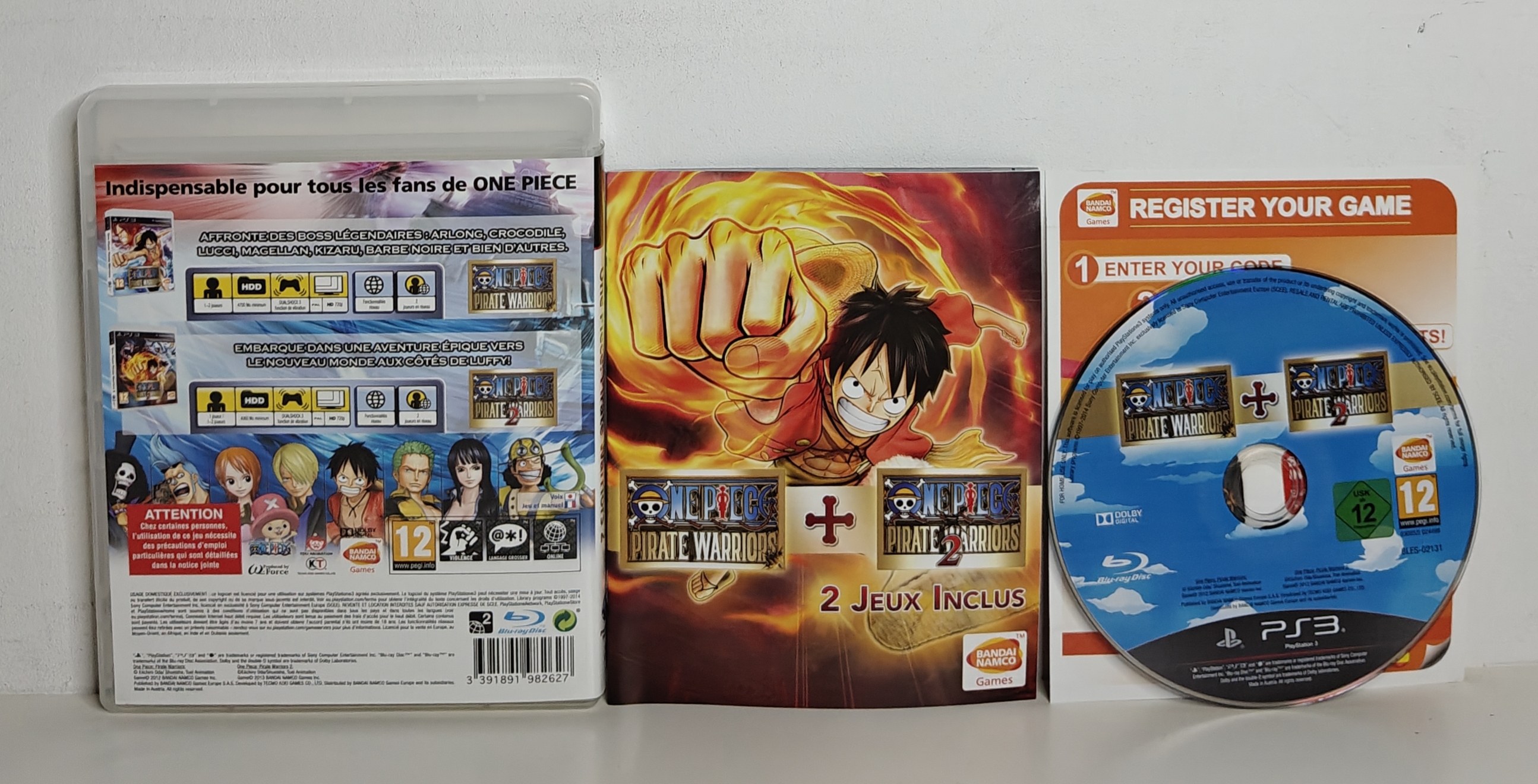 PS3 One Piece Pirate Warriors + One Piece Pirate Warriors 2 (CIB)
