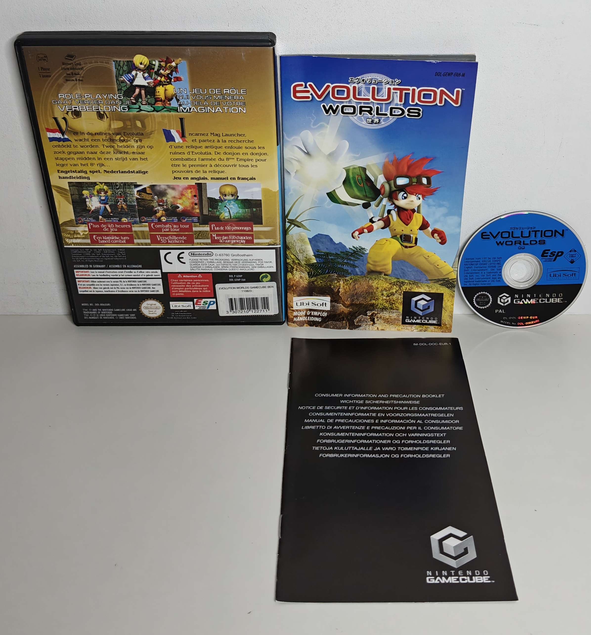 Gamecube Evolution Worlds (CIB) FAH