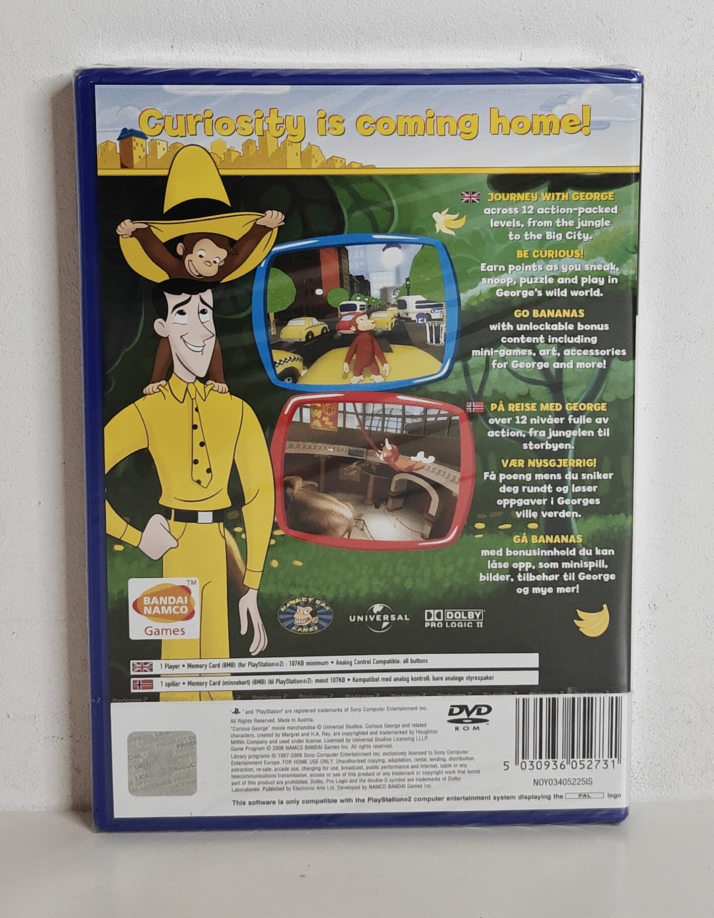 PS2 Curious George (factory sealed)