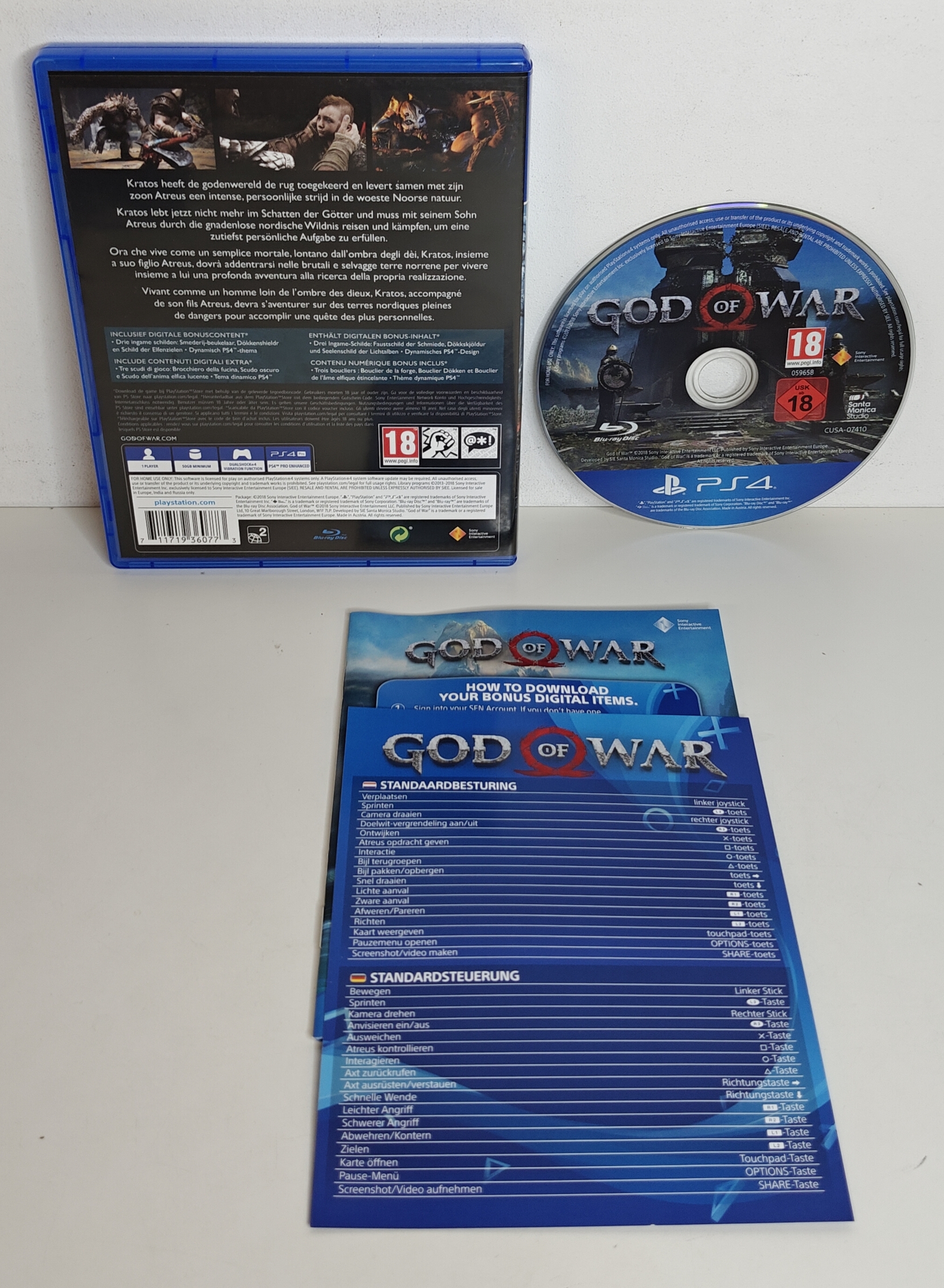 PS4 God of War Day One Edition (CIB)
