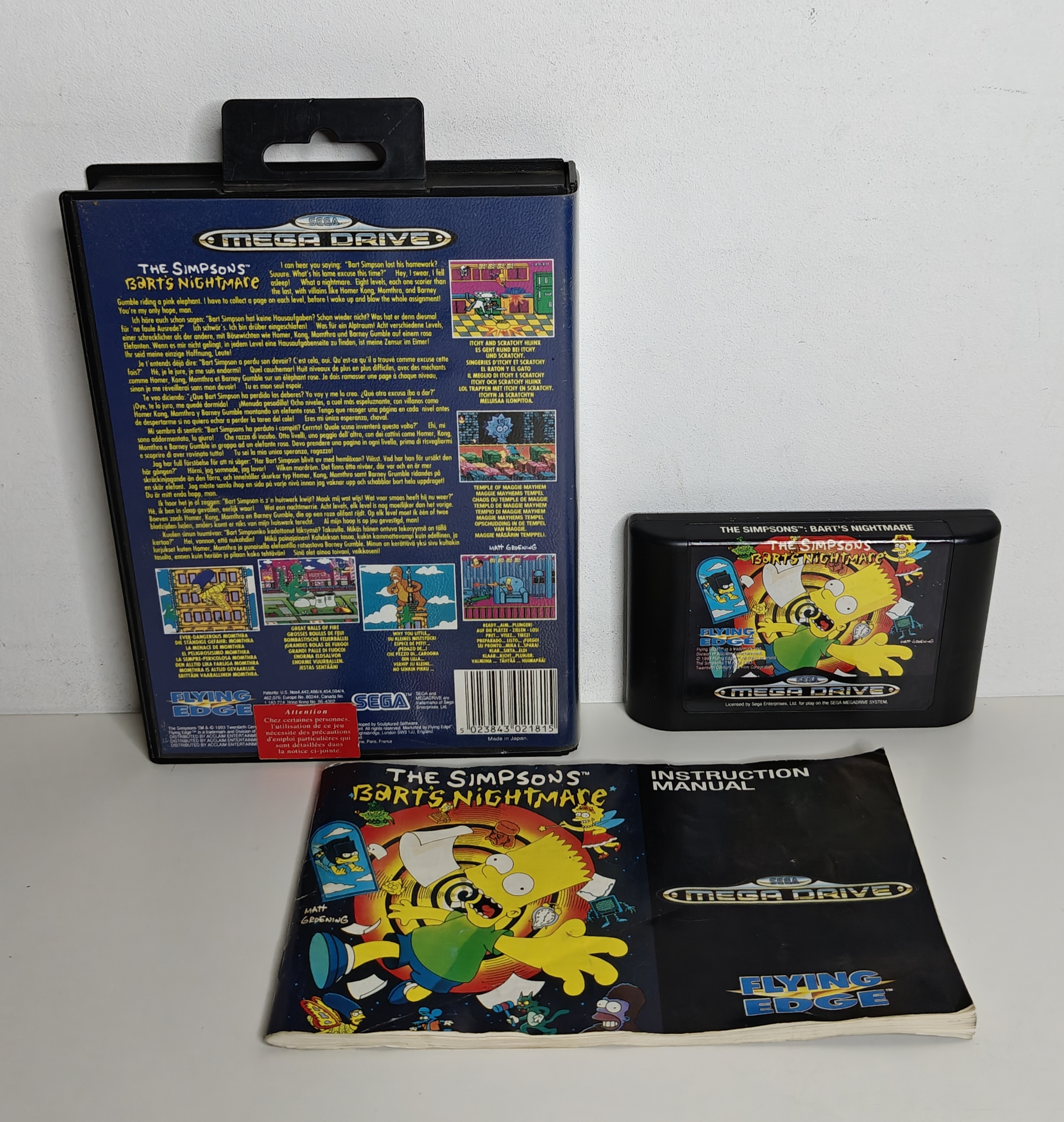 Megadrive The Simpsons: Bart's Nightmare (CIB)