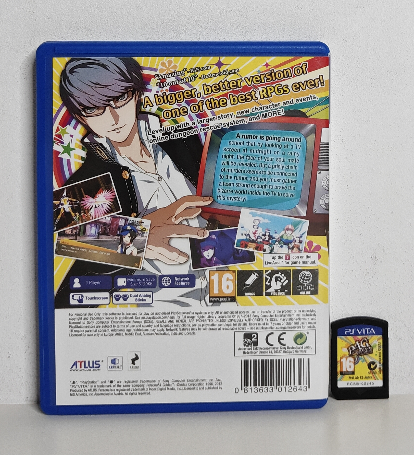 PS Vita Persona 4 Golden (CIB)
