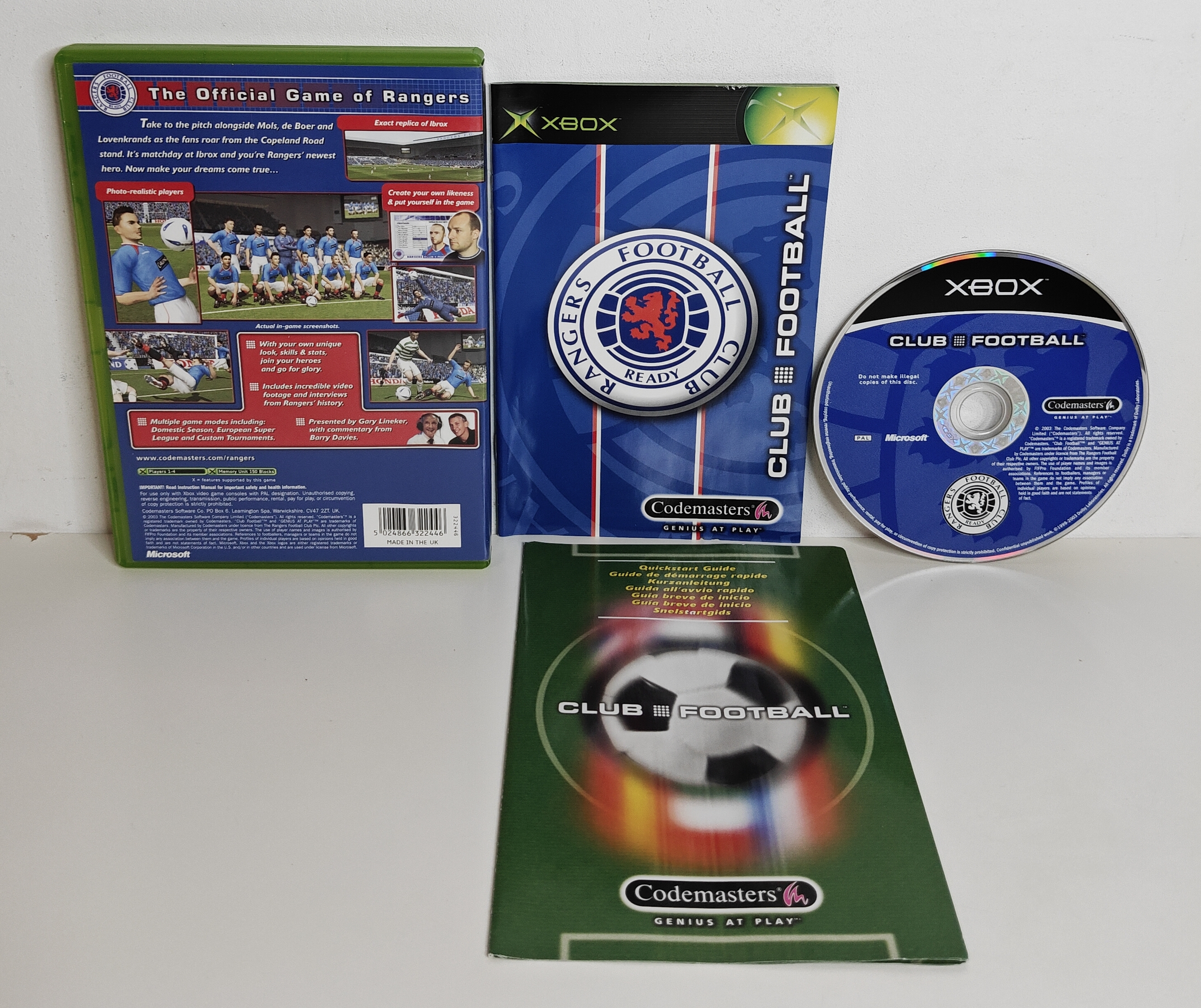Xbox Rangers Club Football (CIB)