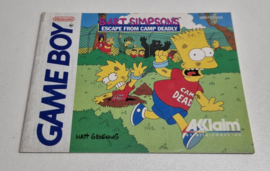 GB Bart Simpson's Escape From Camp Deadly (manual) USA
