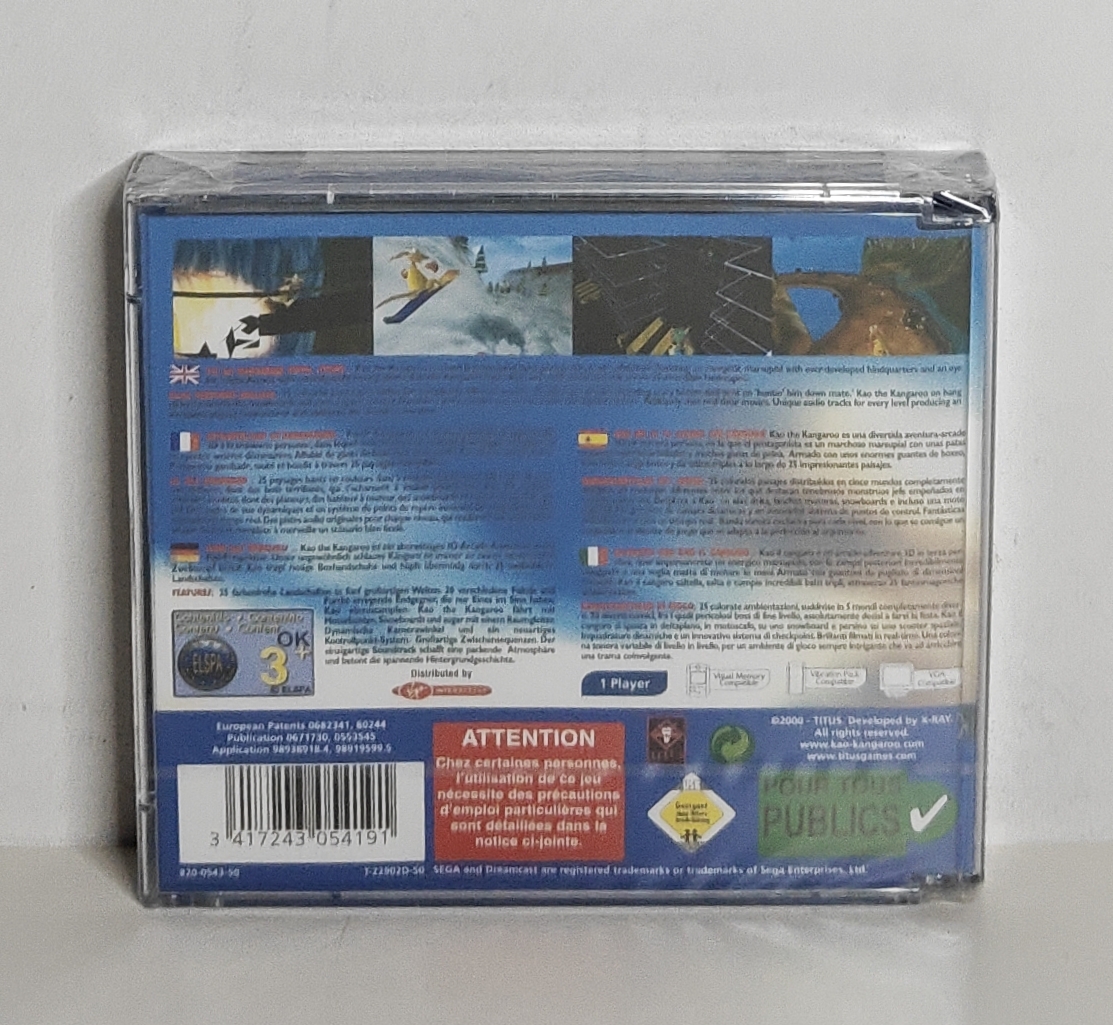 Dreamcast Kao The Kangaroo (factory sealed)