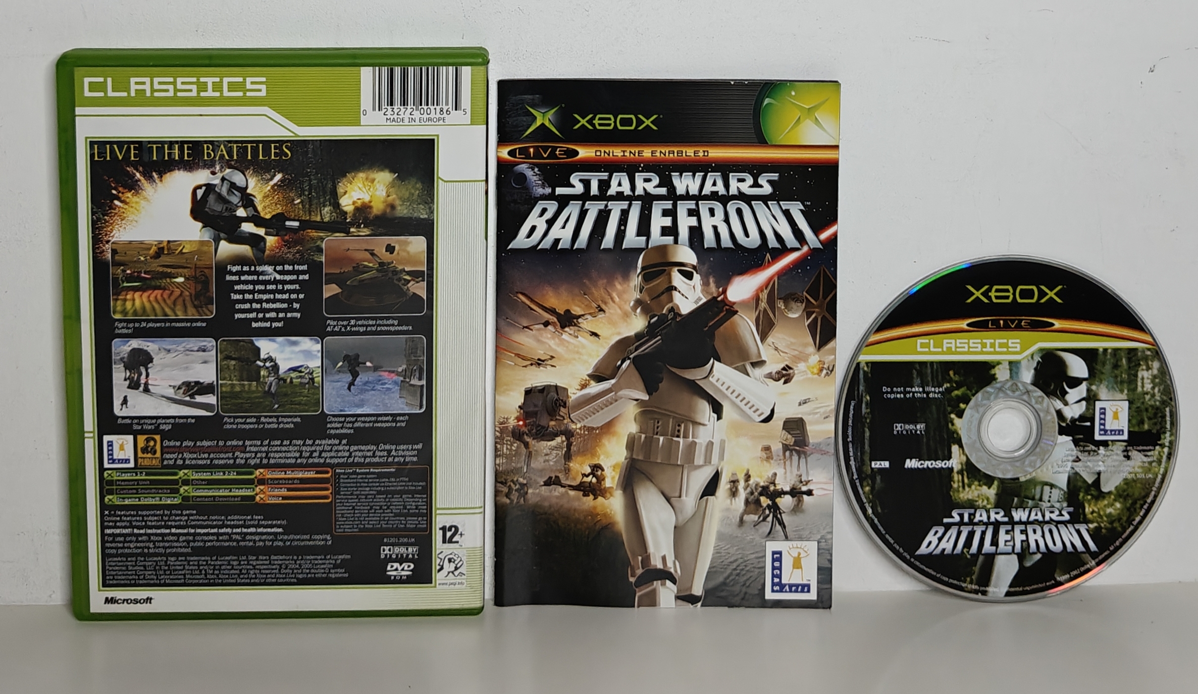 Xbox Star Wars Battlefront Classics (CIB)