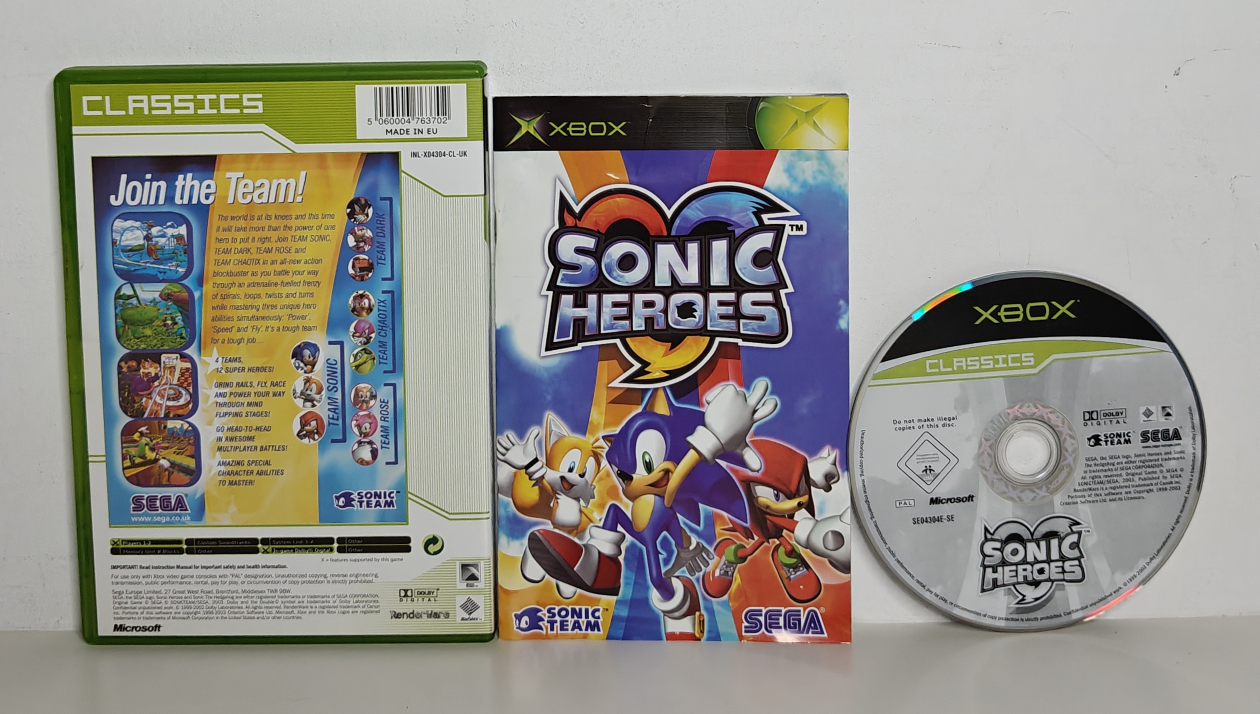 Xbox Sonic Heroes Classics (CIB)
