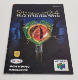 N64 Shadowgate 64 Trials of the Four Towers (manual) FAH