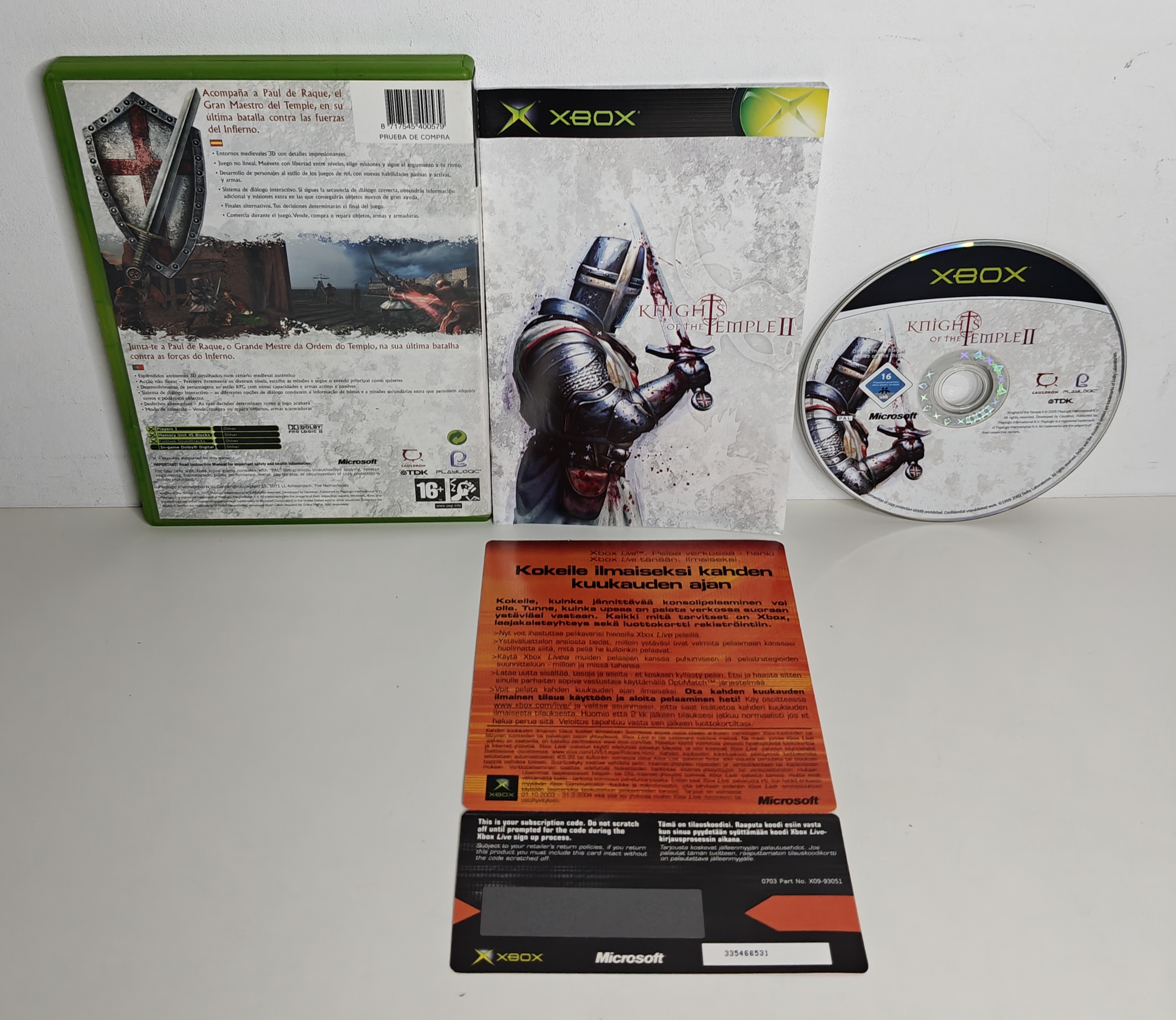 Xbox Knights of the Temple II (CIB)