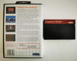 Master System Forgotten Worlds (Box + Cart)