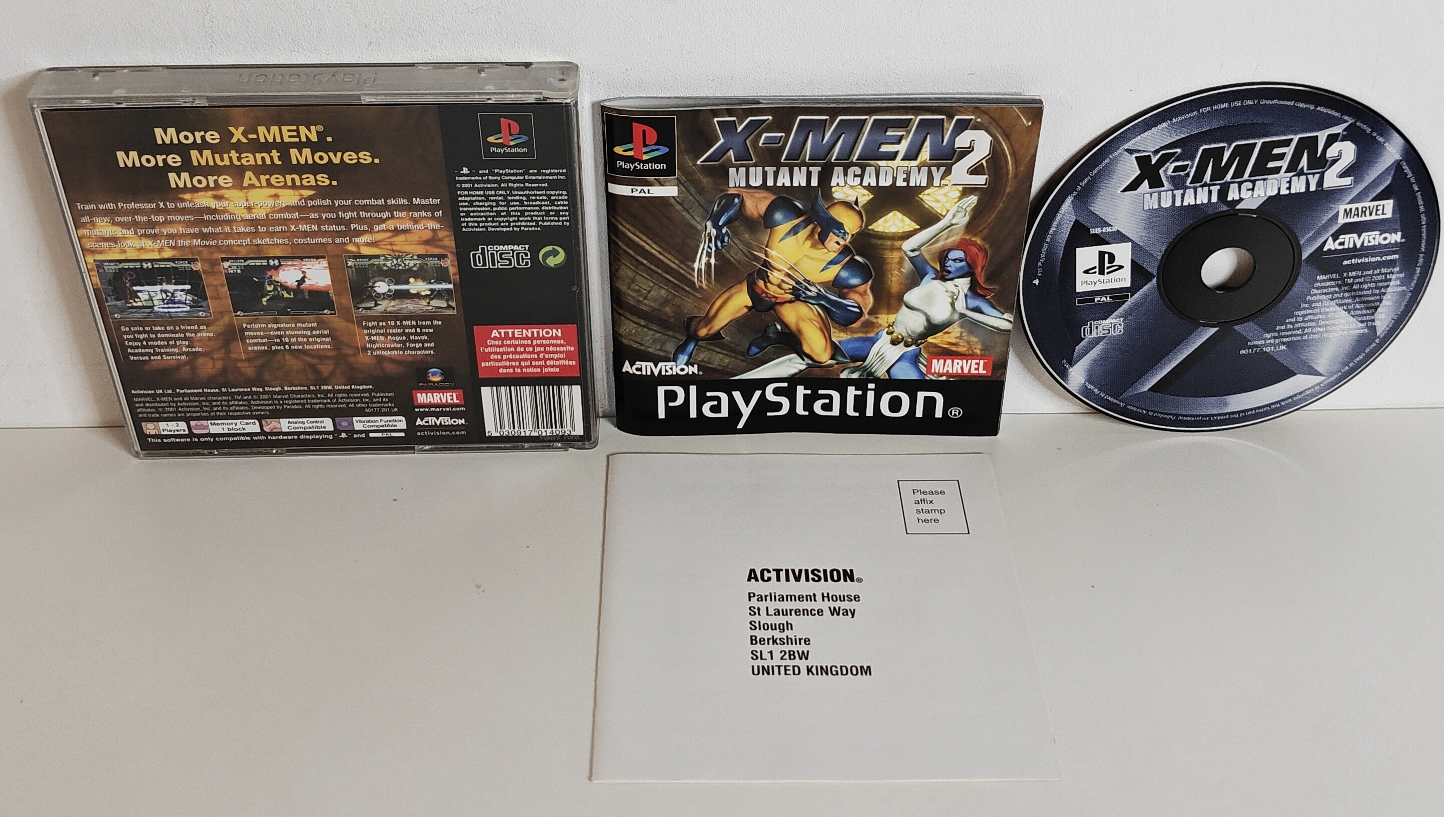 PS1 X-Men Mutant Academy 2 (CIB)
