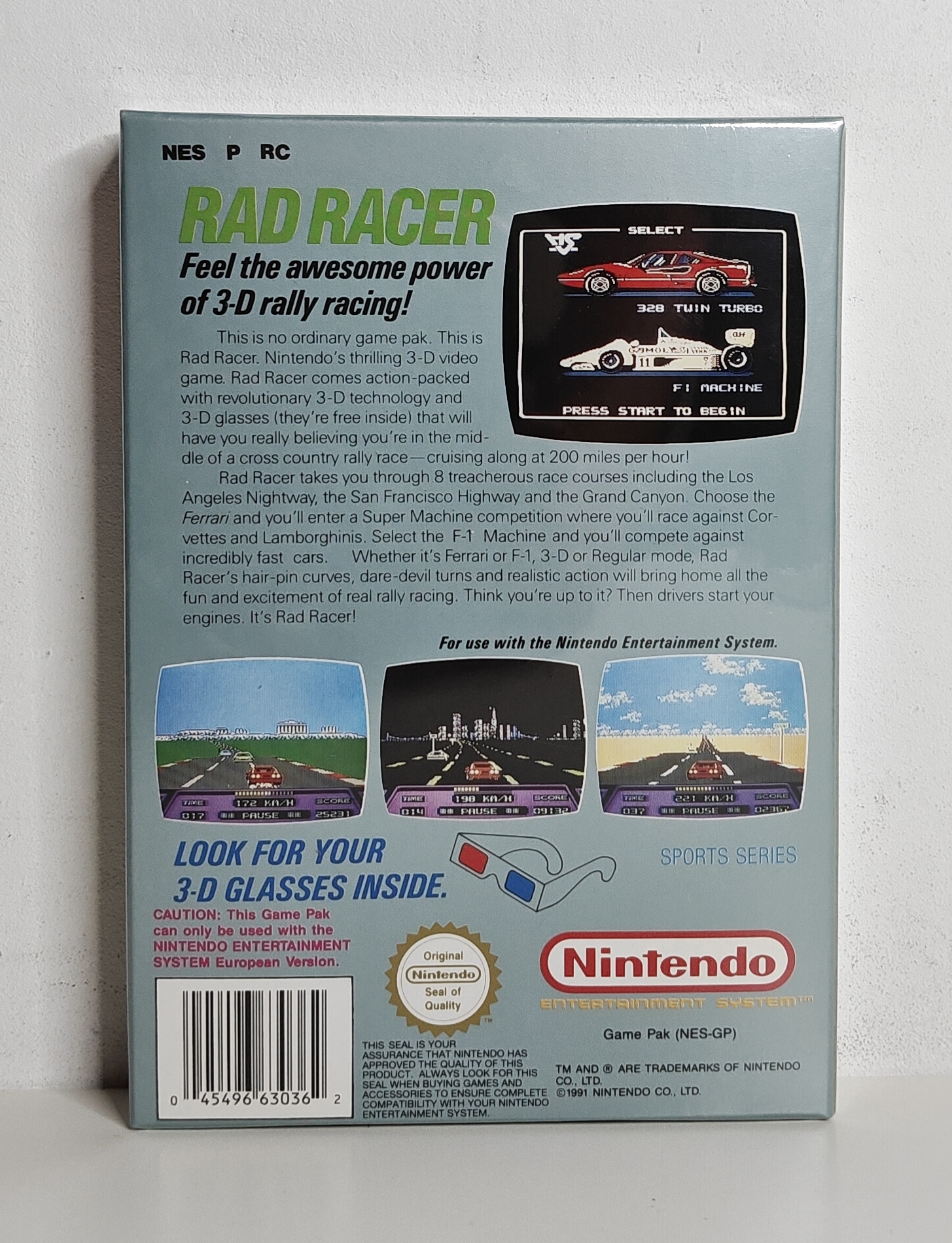 NES Rad Racer (Factory sealed) GPS