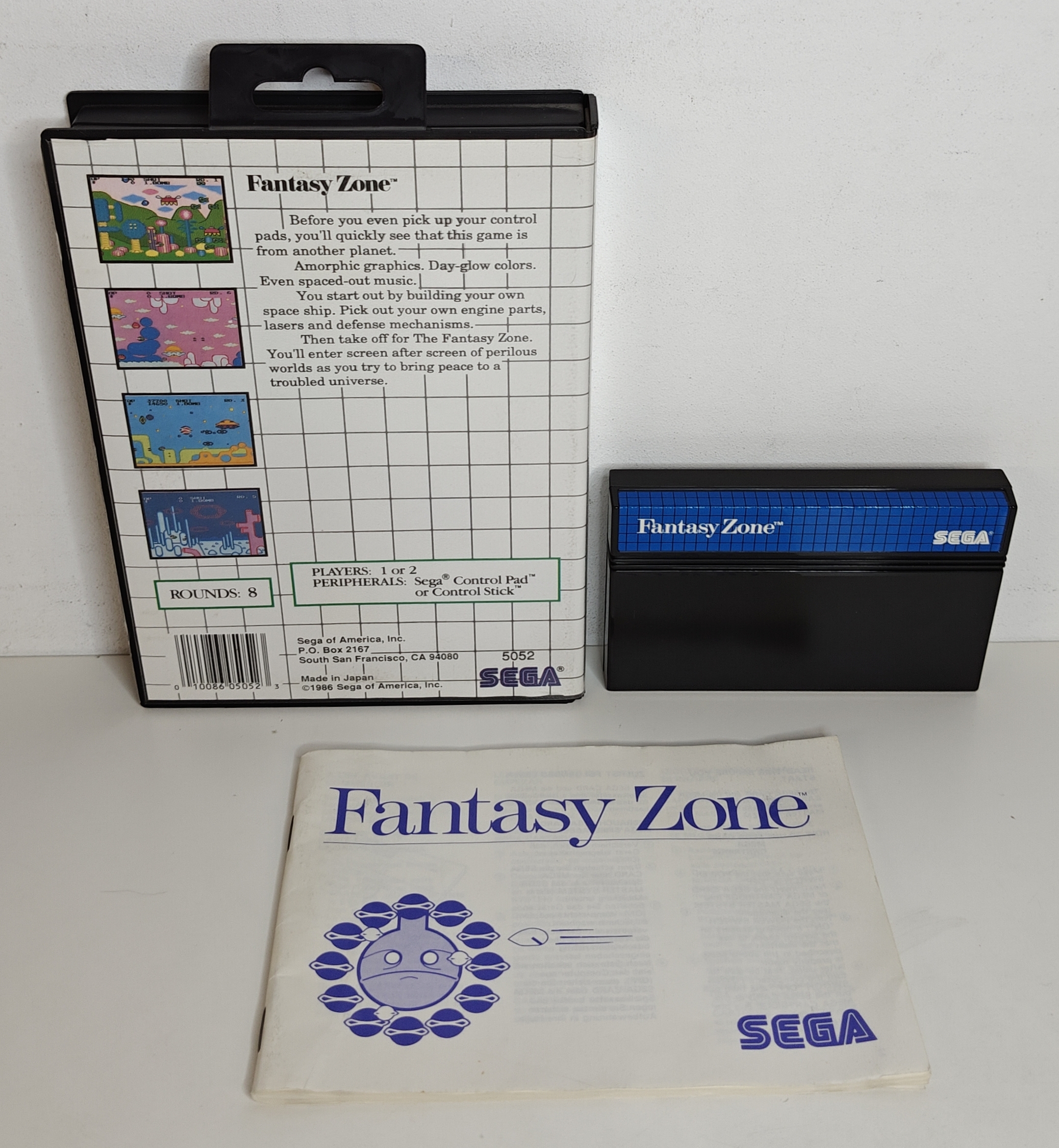 Master System Fantasy Zone (CIB) Blue Label Version