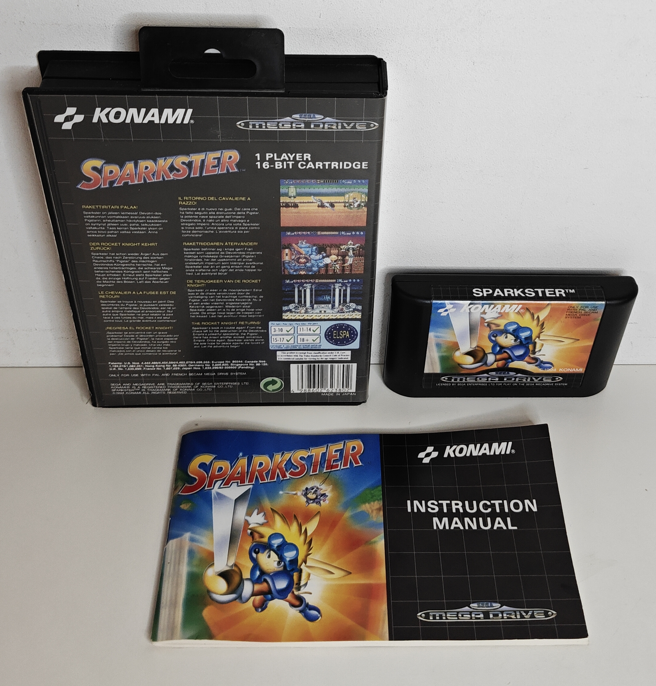 Megadrive Sparkster (CIB)