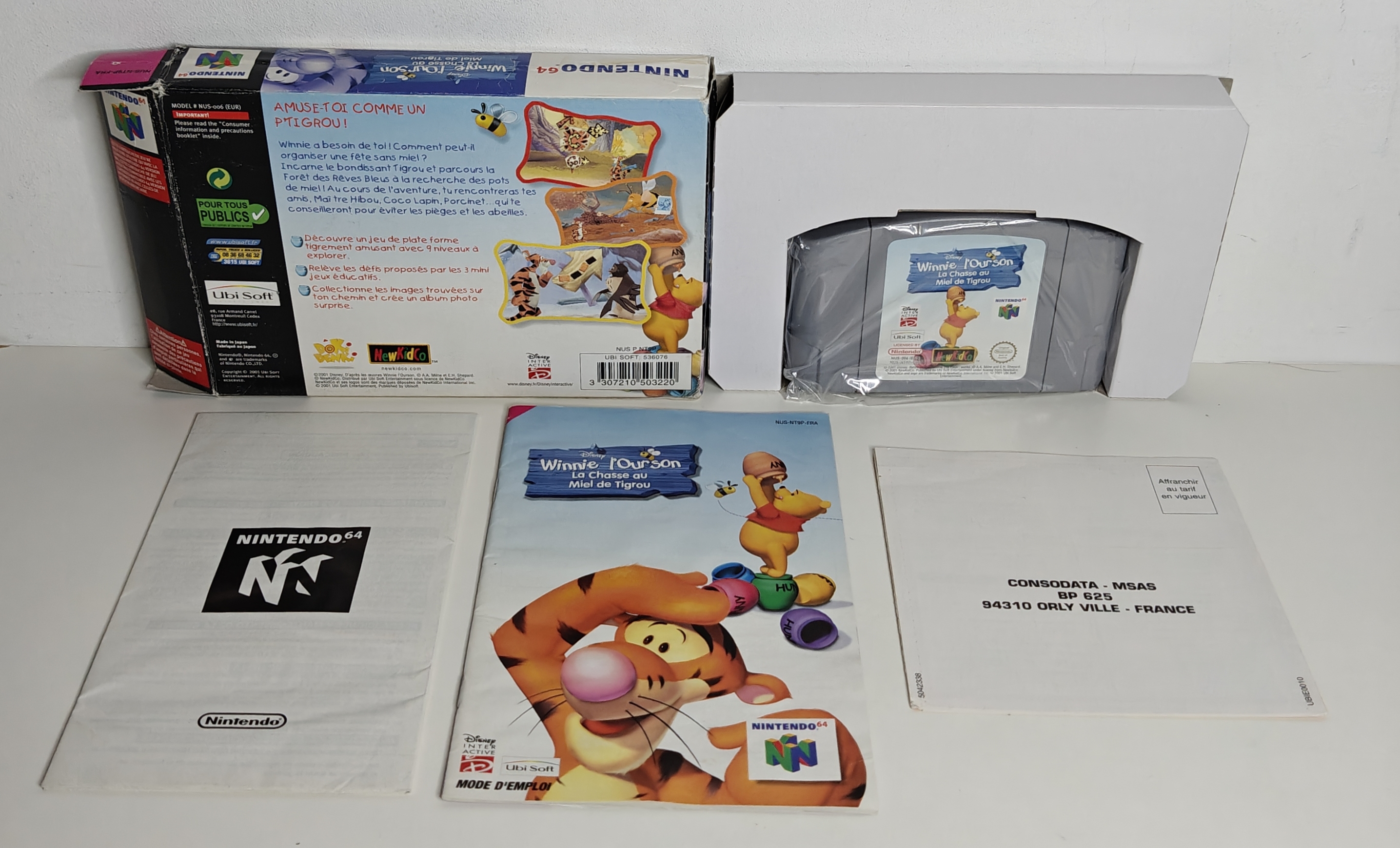 N64 Winnie L'Ourson - La Chasse au Miel de Tigrou (CIB) FRA