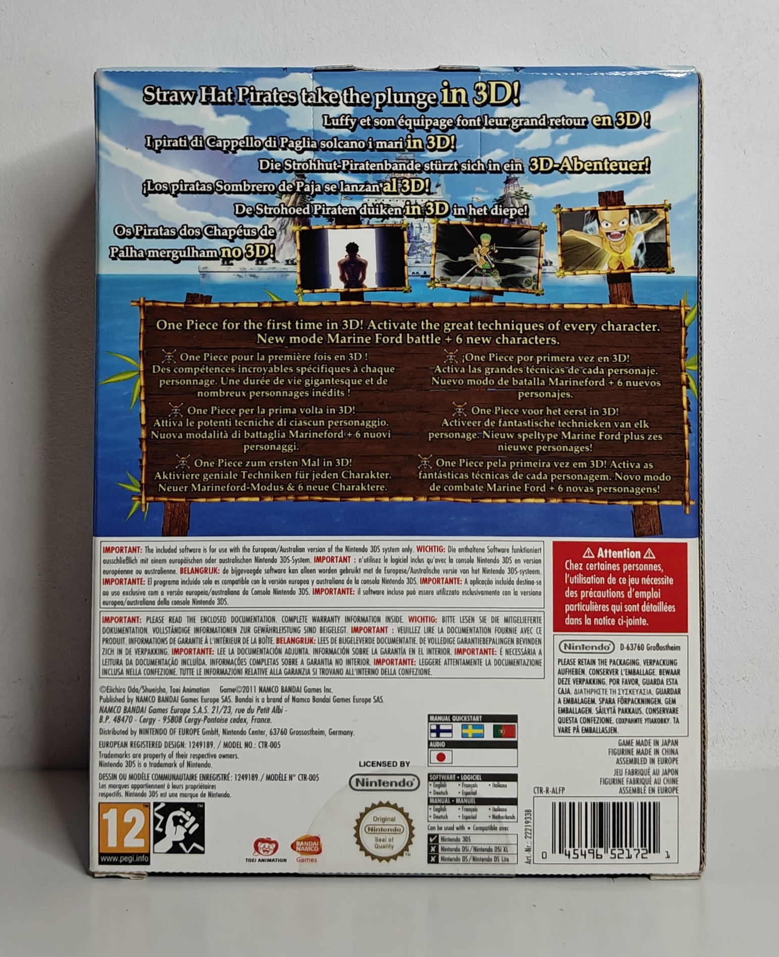 3DS One Piece Unlimited Cruise SP - Special Figurine Edition (factory sealed)