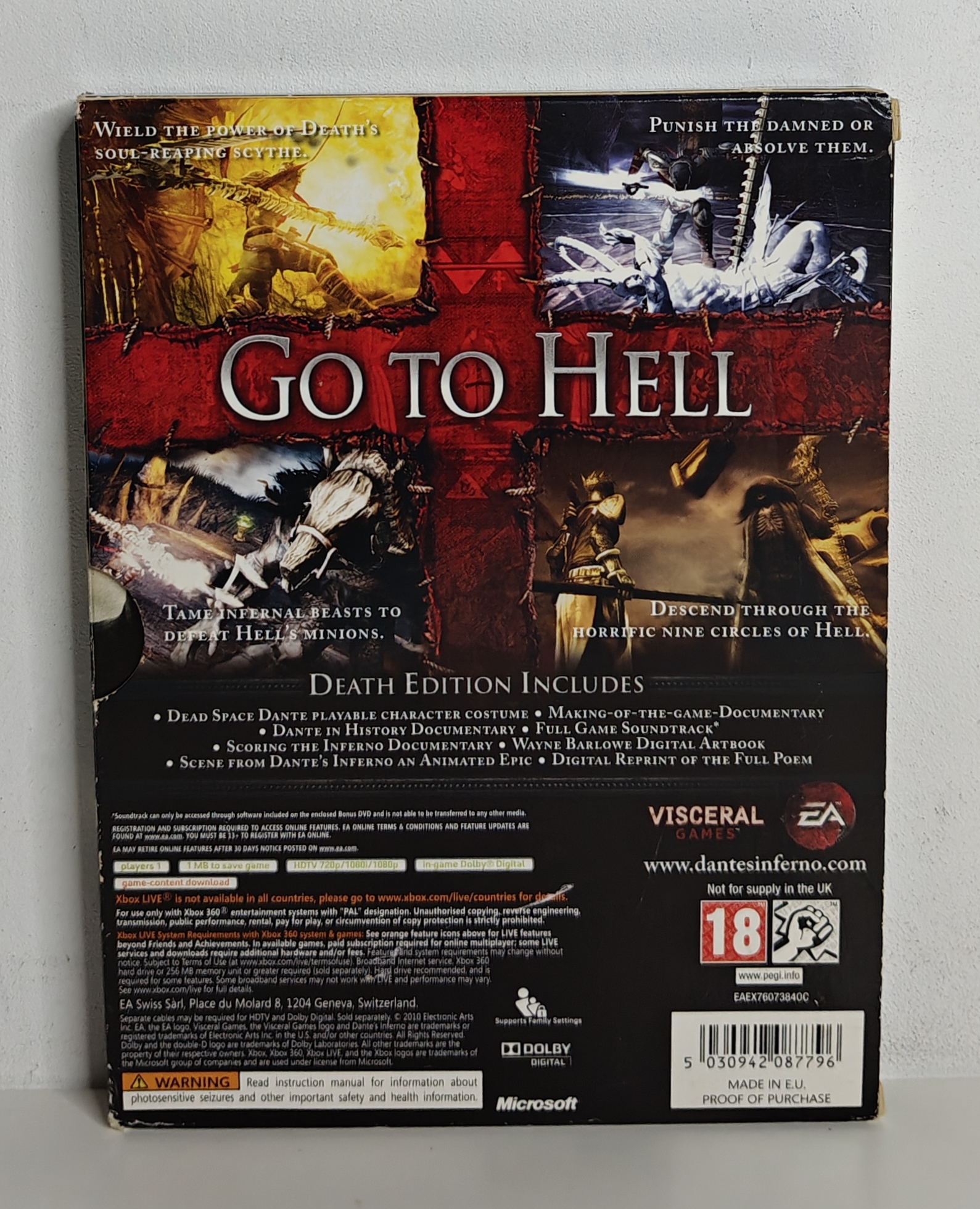 Xbox 360 Dante's Inferno Death Edition (CIB)