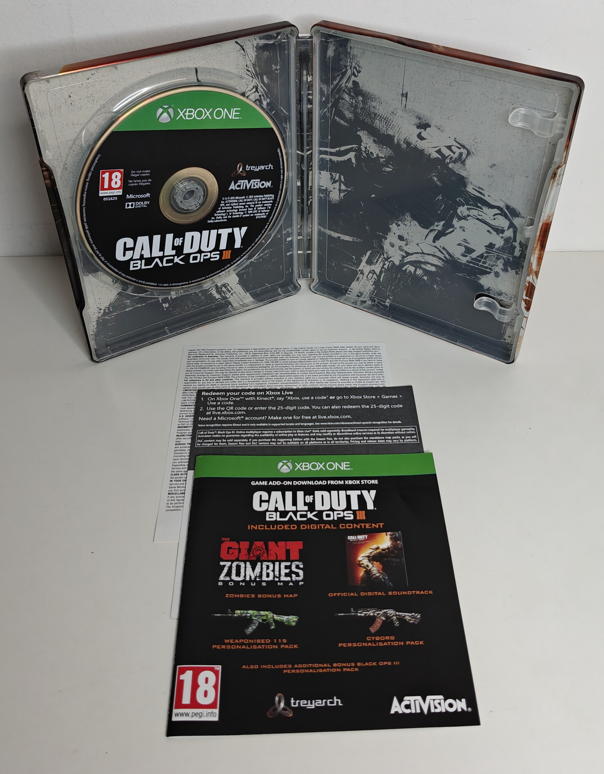Xbox One Call of Duty - Black Ops III Steelbook Edition (CIB)