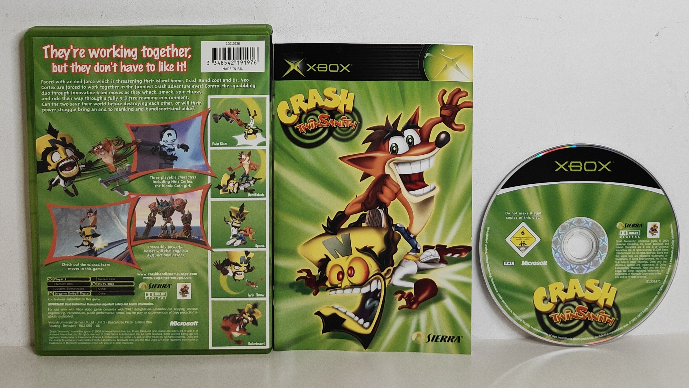 Xbox Crash TwinSanity (CIB)