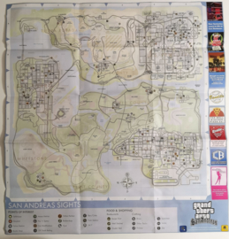 PS2 Grand Theft Auto - San Andreas Platinum (CIB including map/ poster)