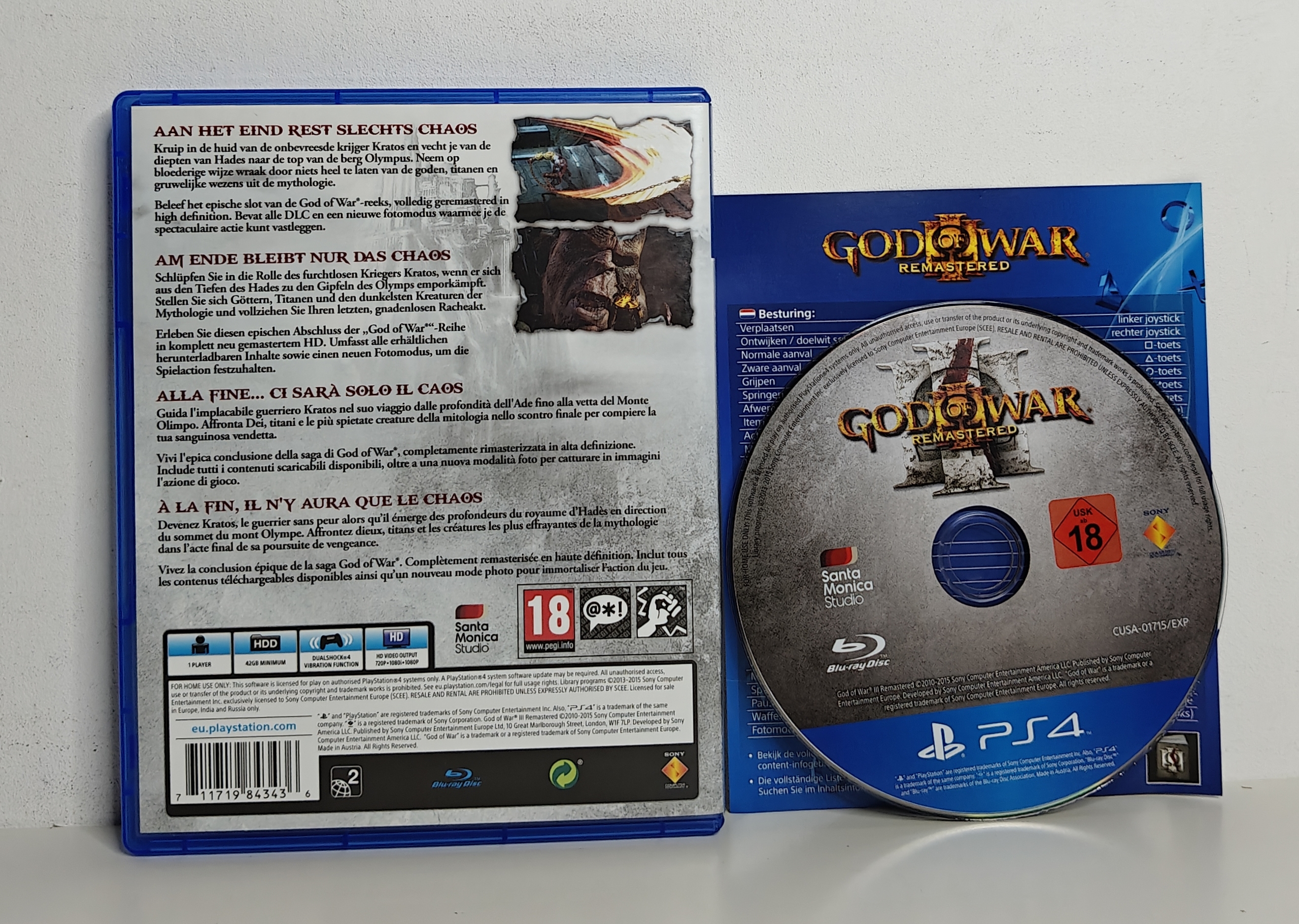 PS4 God of War III Remastered (CIB)