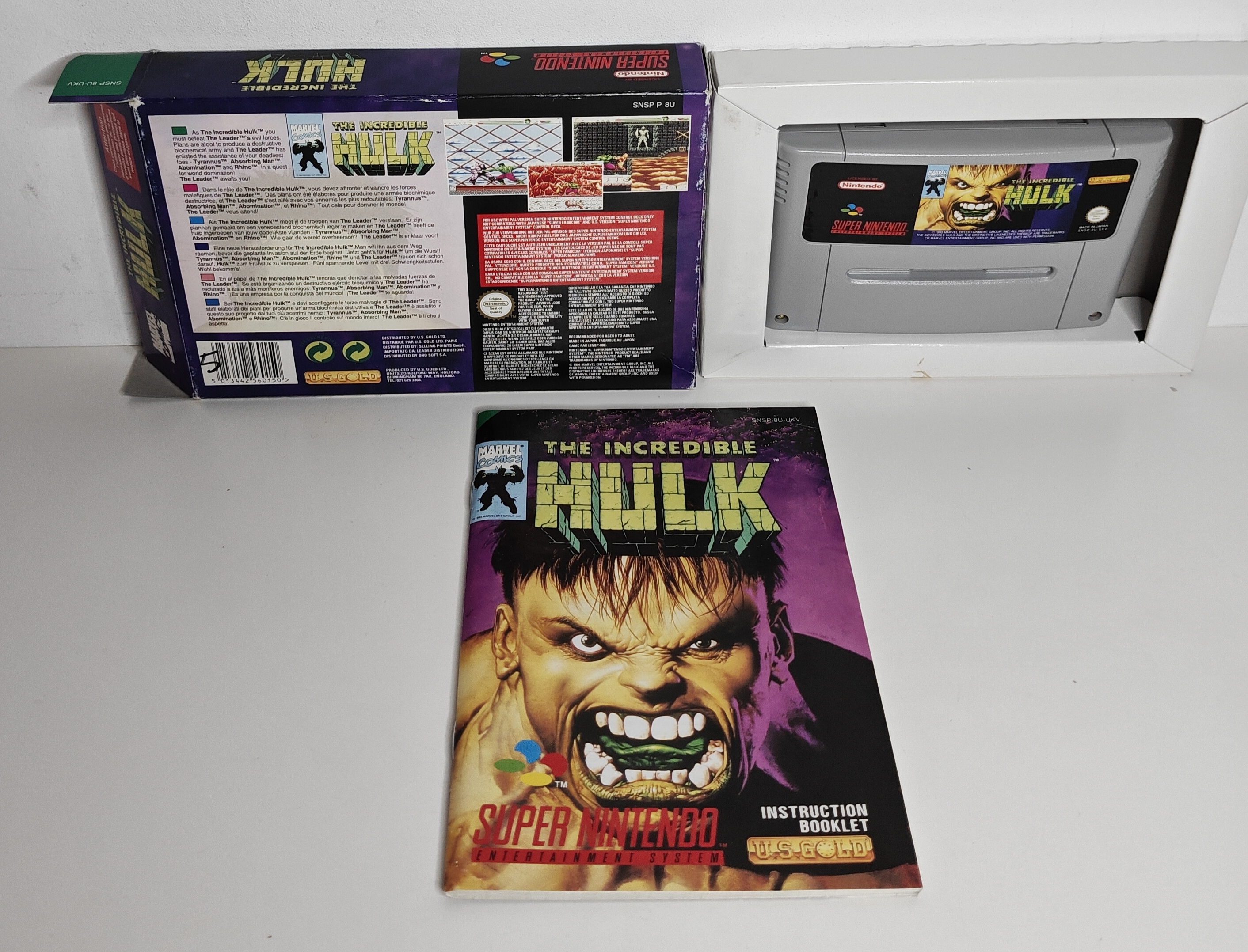 SNES The Incredible Hulk (CIB) UKV