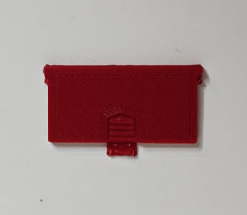 Game & Watch Replacement Battery Cover Burgundy (unofficial)
