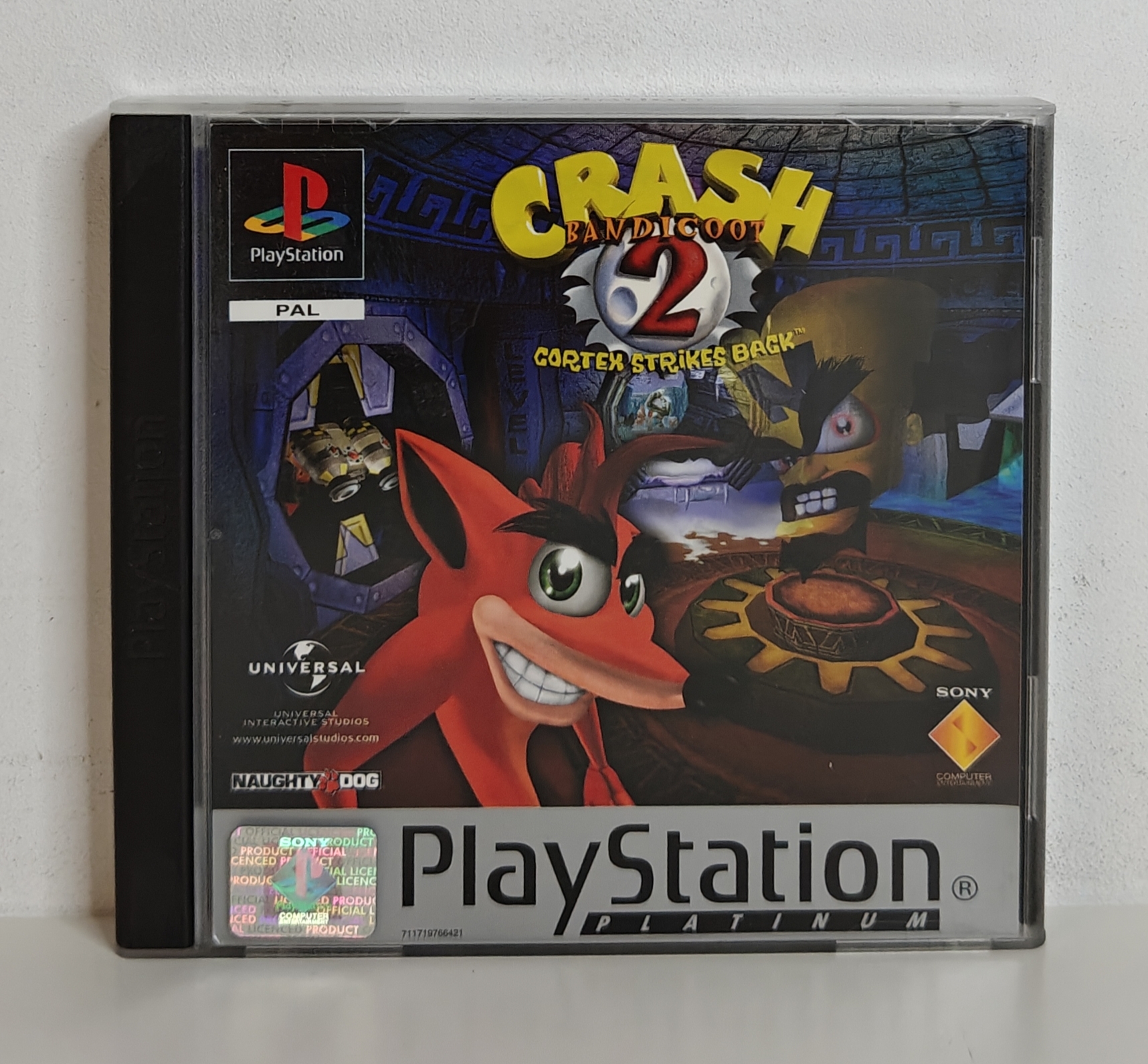 PS1 Crash Bandicoot 2 - Cortex Strikes Back Platinum(CIB)