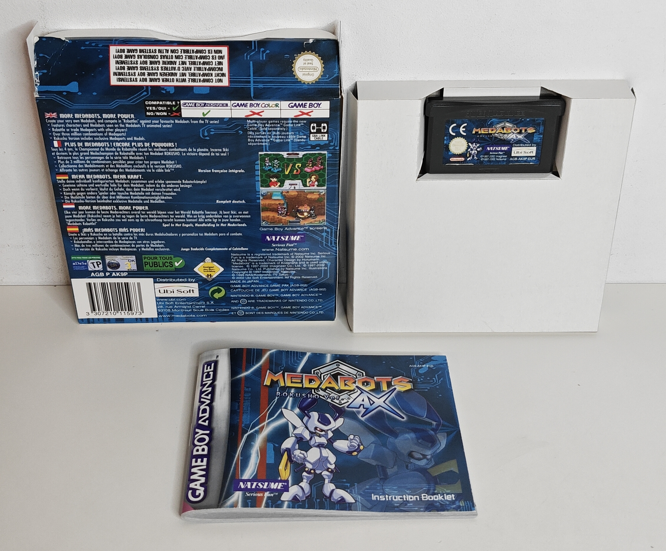 GBA Medabots Rokusho Ver. AX (CIB) EUR