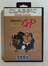 Master System Ayrton Senna's Super Monaco GP II CLASSIC (CIB)