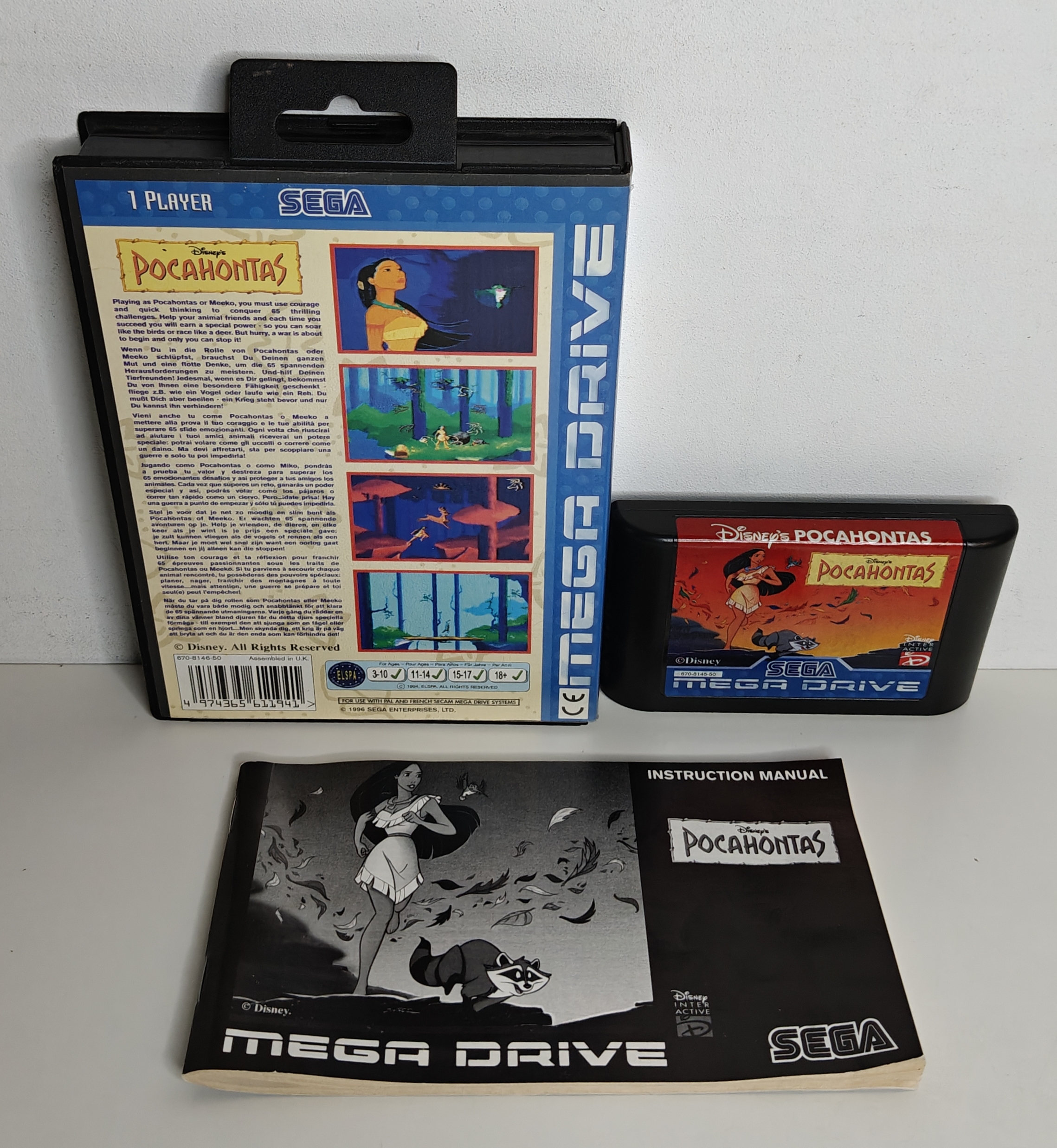 Megadrive Disney's Pocahontas (CIB)