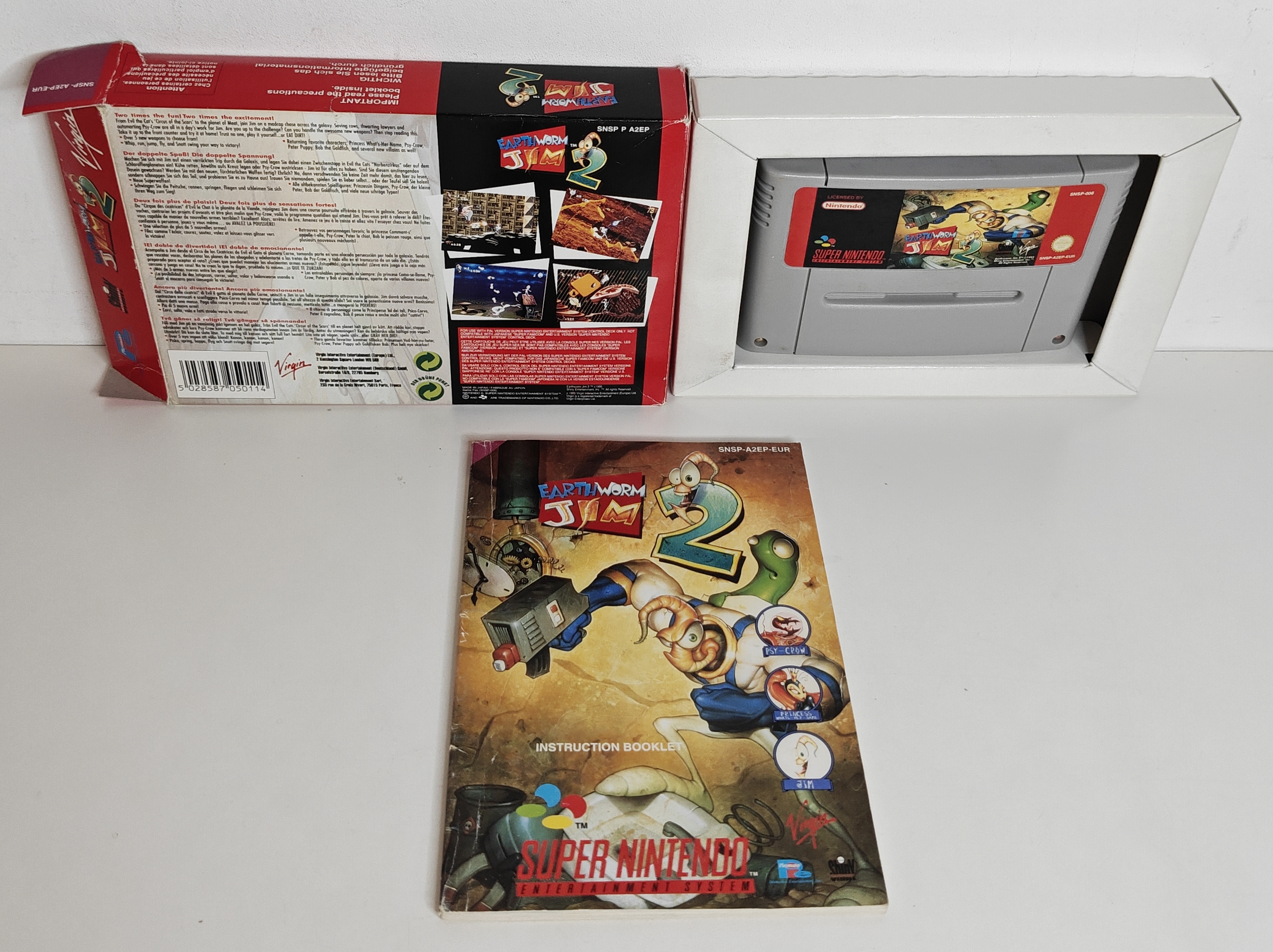 SNES Earthworm Jim 2 (CIB) EUR