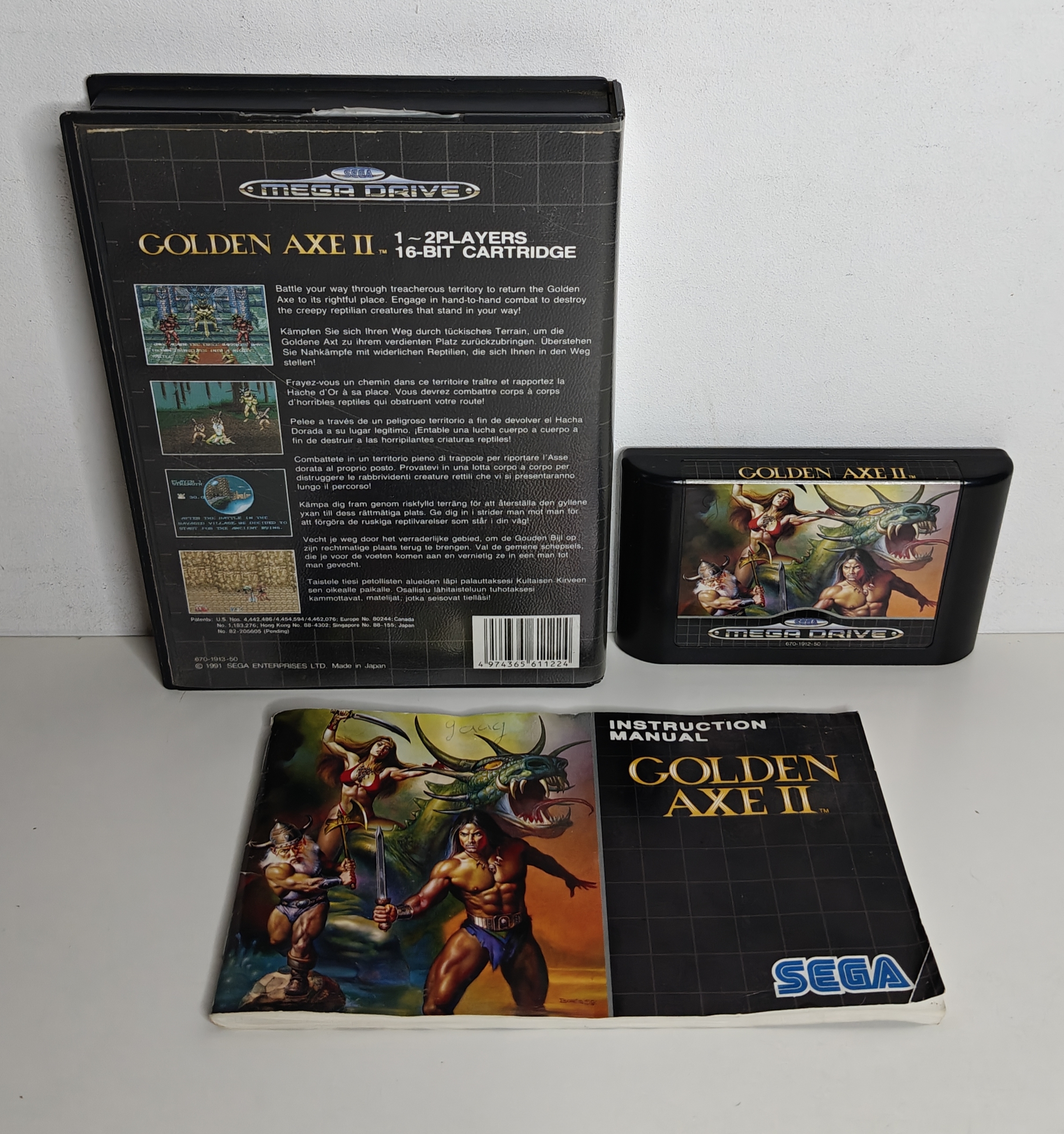 Megadrive Golden Axe II (CIB)