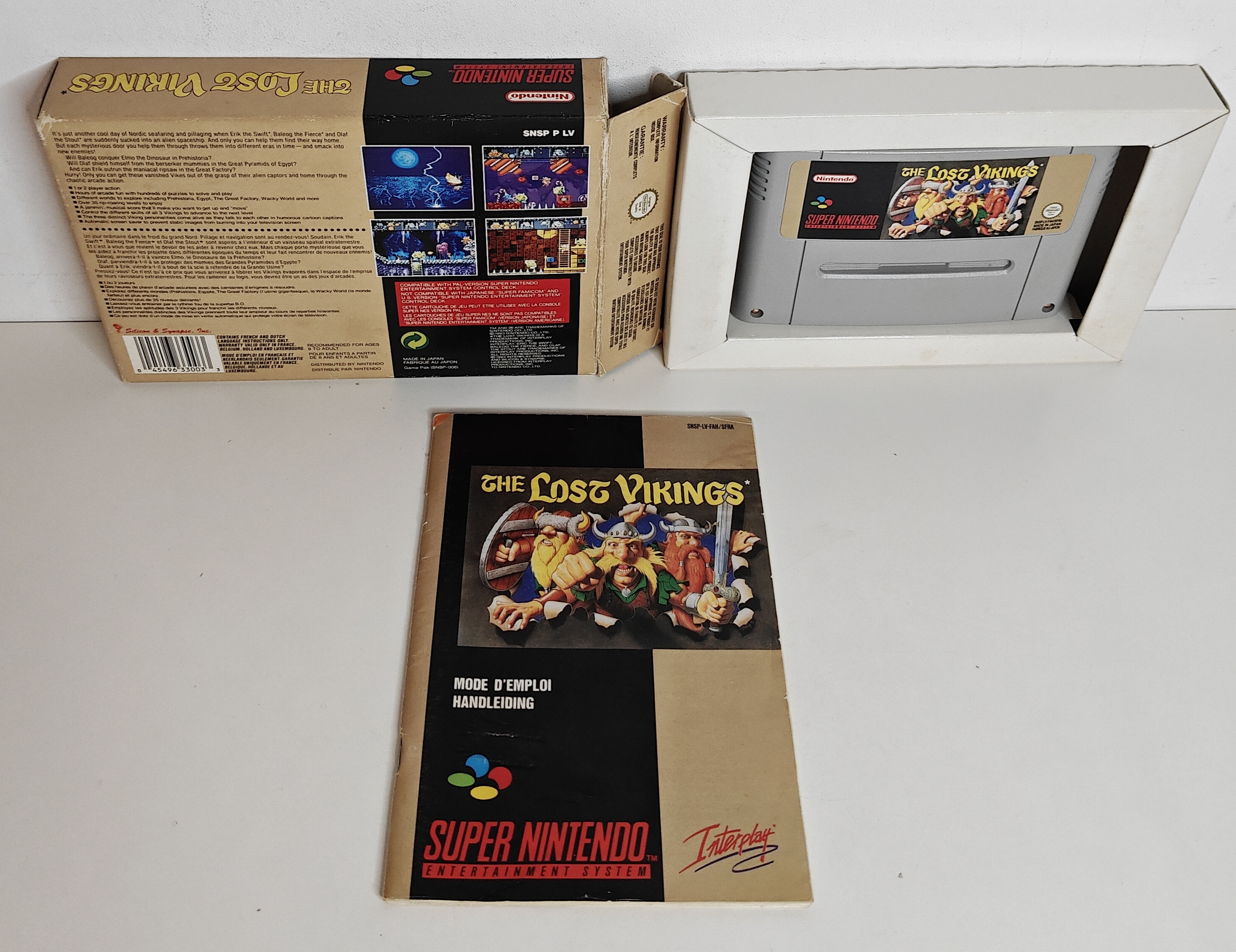 SNES The Lost Vikings (CIB) FAH-SFRA