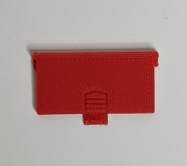 Game & Watch Replacement Battery Cover Red (unofficial)