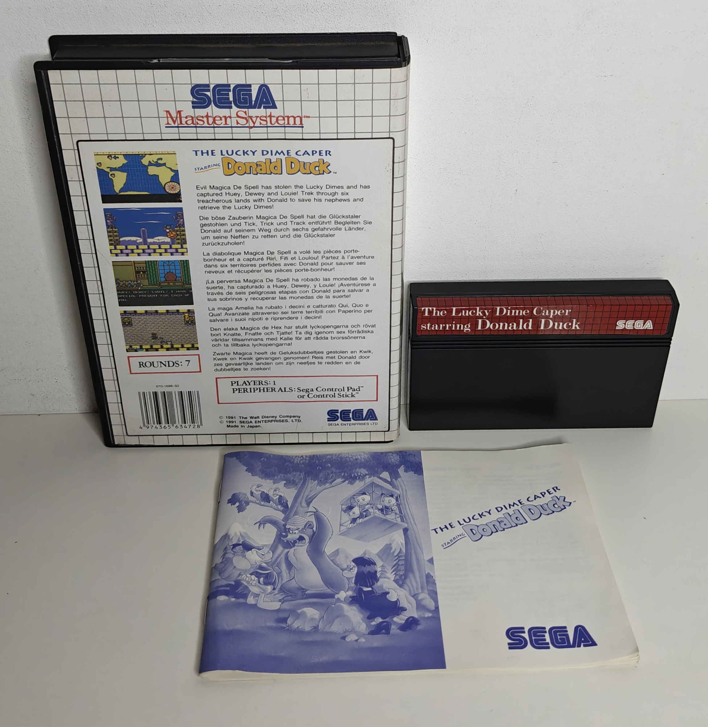 Master System The Lucky Dime Caper Starring Donald Duck (CIB)