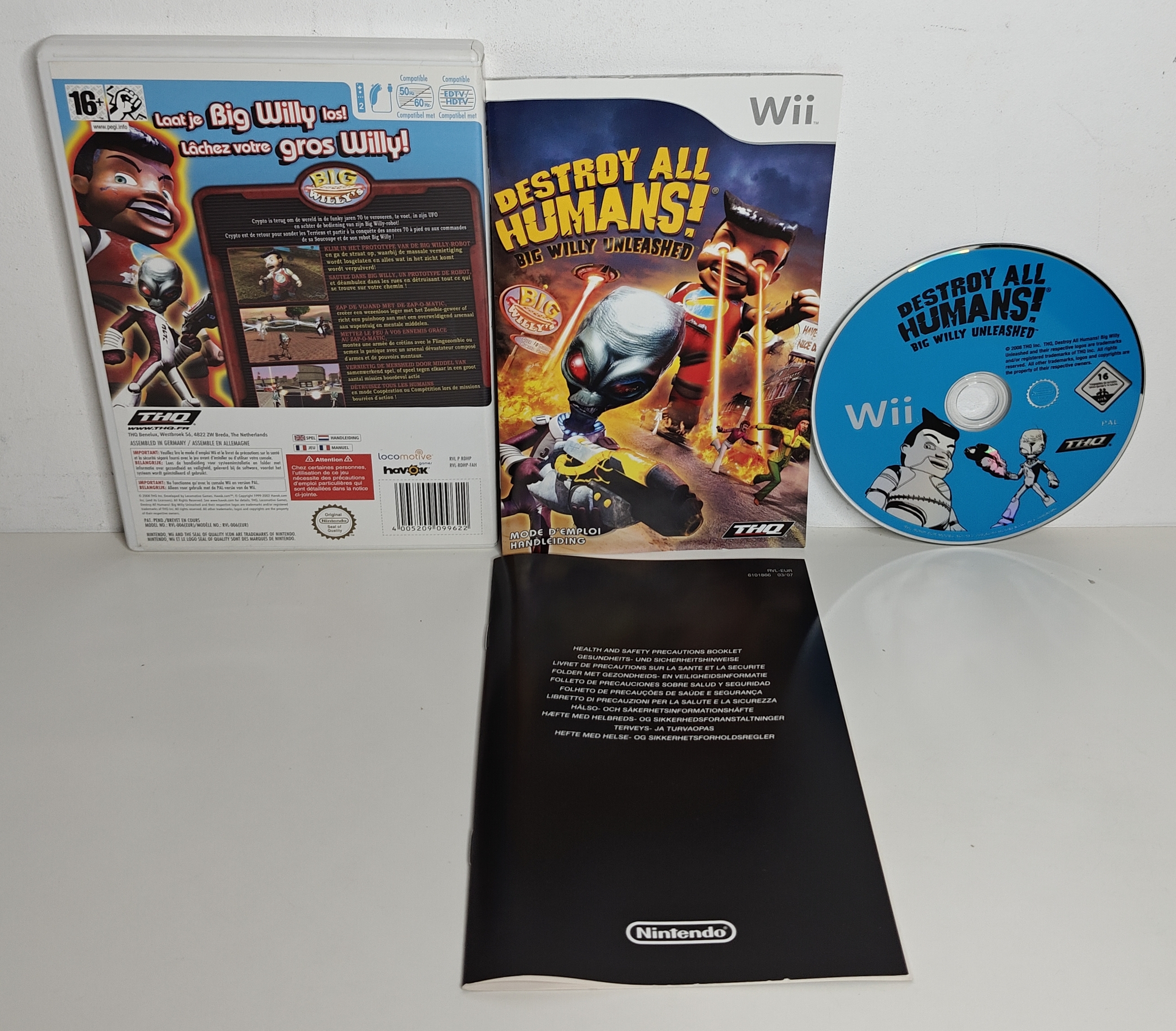 Wii Destroy All Humans ! Big Willy Unleashed (CIB) FAH