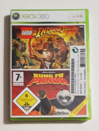 Xbox 360 LEGO Indiana Jones The Original Adventures / Kung Fu Panda Bundle Copy (factory sealed)