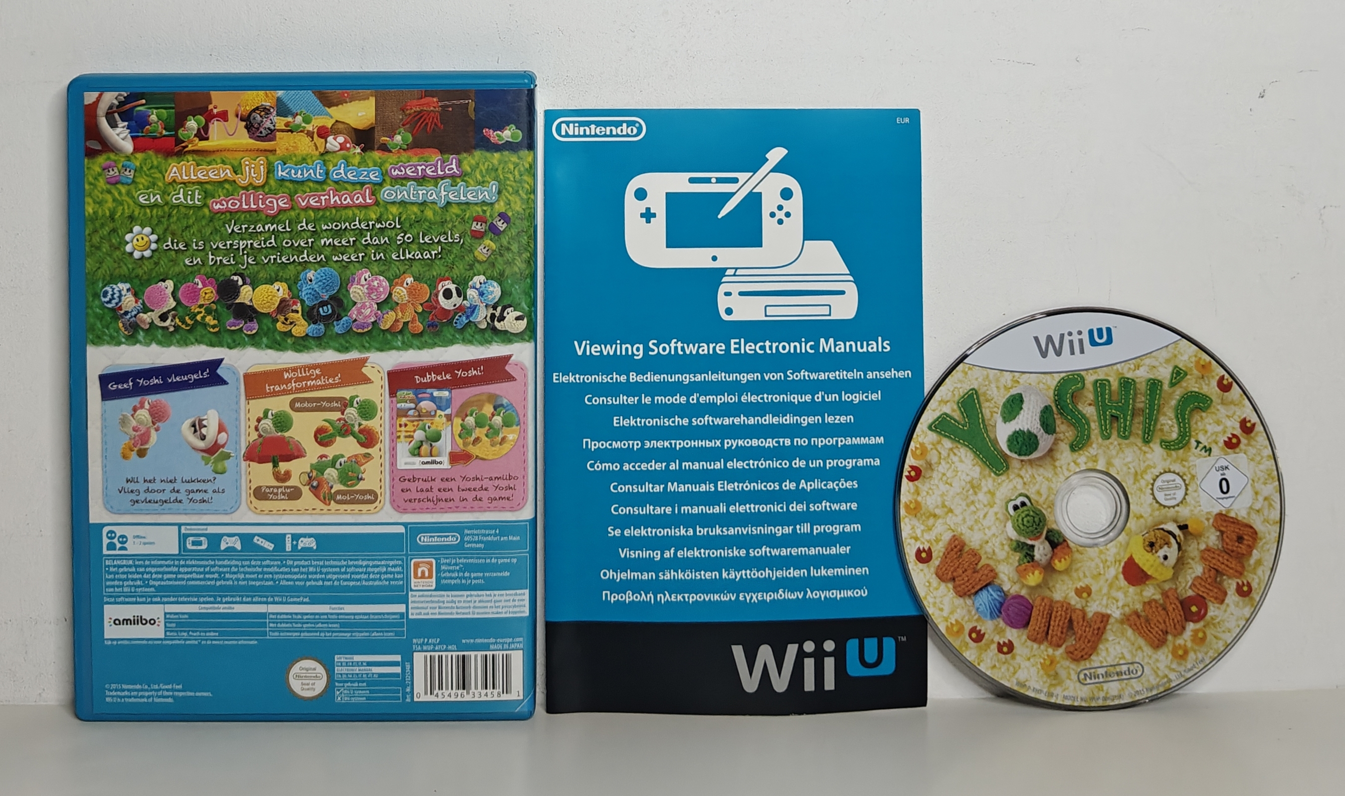 Wii U Yoshi's Woolly World (CIB) HOL