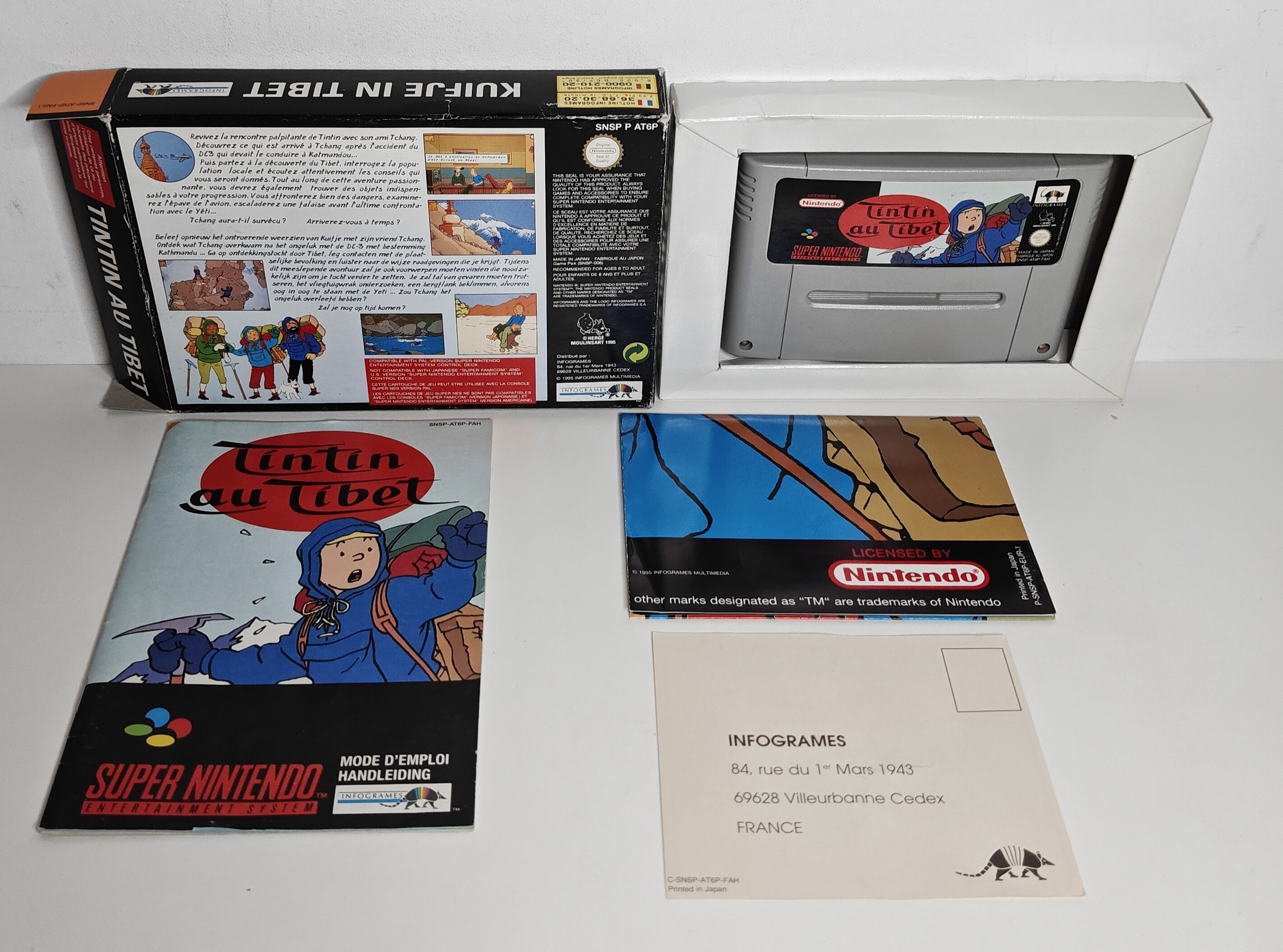 SNES Tintin au Tibet (CIB) FAH-1