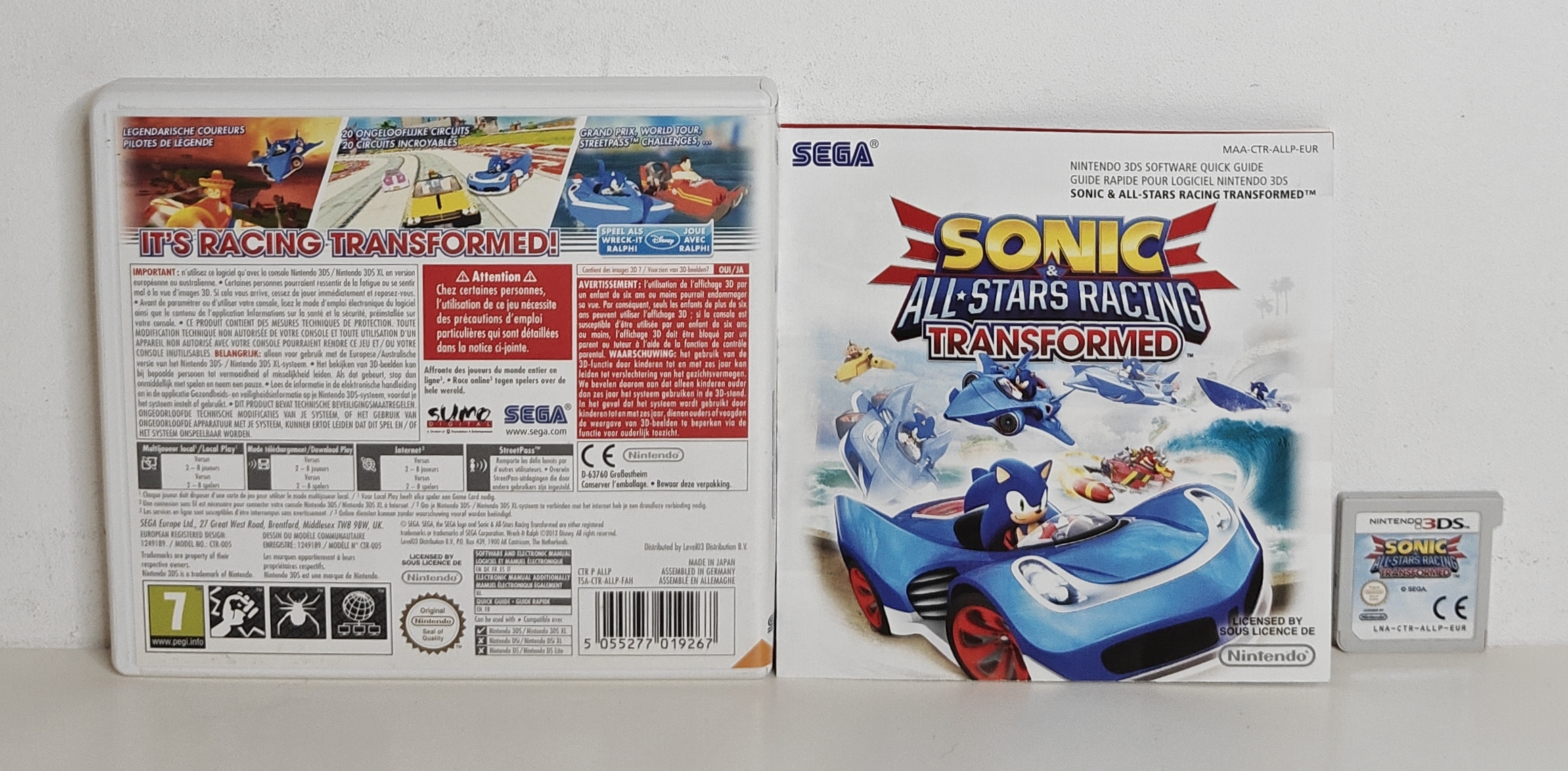 3DS Sonic All-Stars Racing Transformed (CIB) FAH