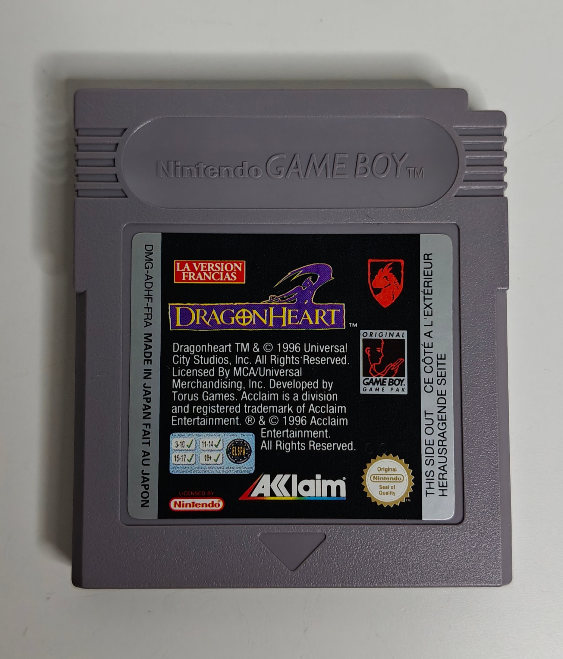 GB Dragonheart (cart only) FRA