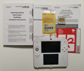 Nintendo 2DS New Super Mario Bros. 2 Special Edition White/ Red (CIB)